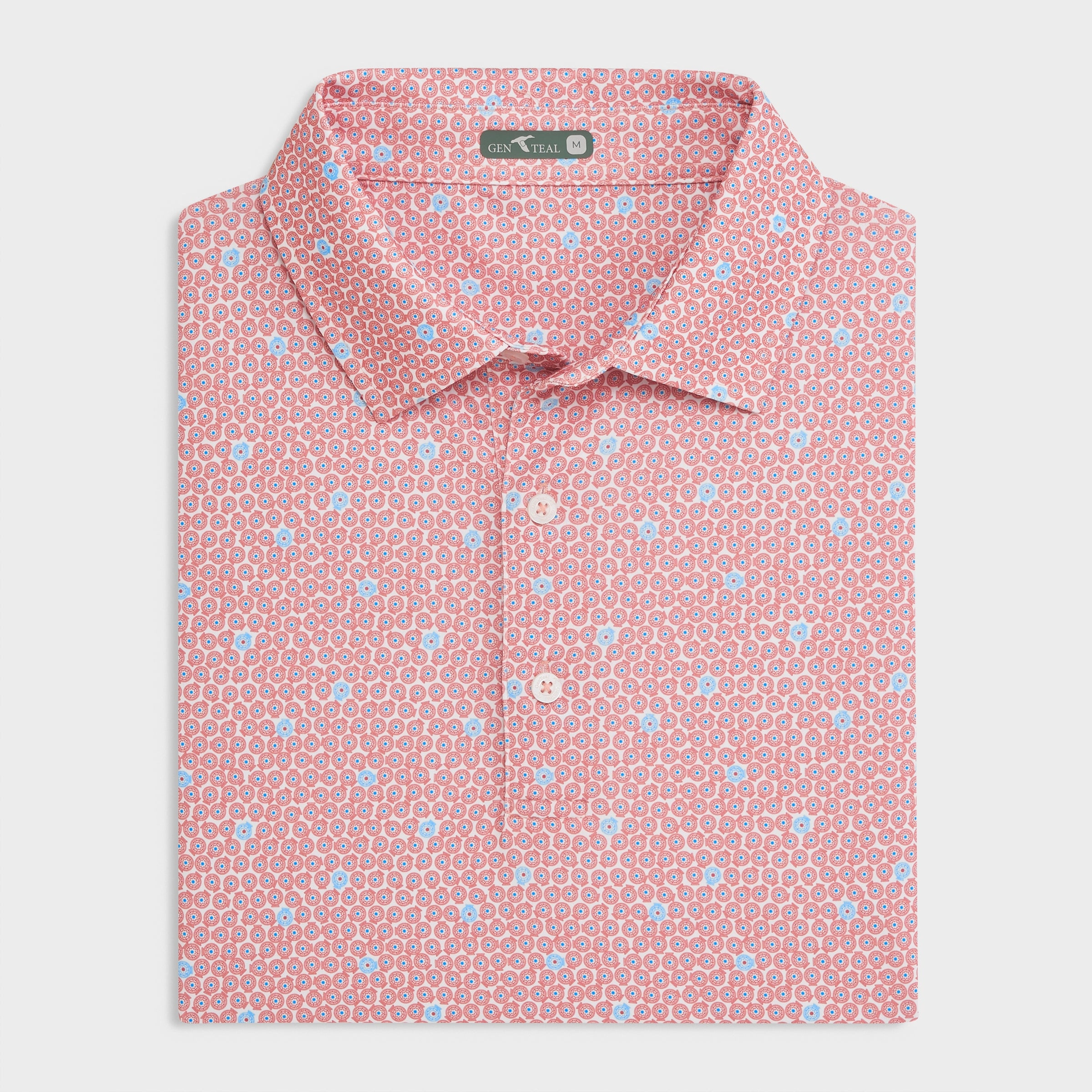 Reels Printed Performance Polo Fresh Style Athletic Fit