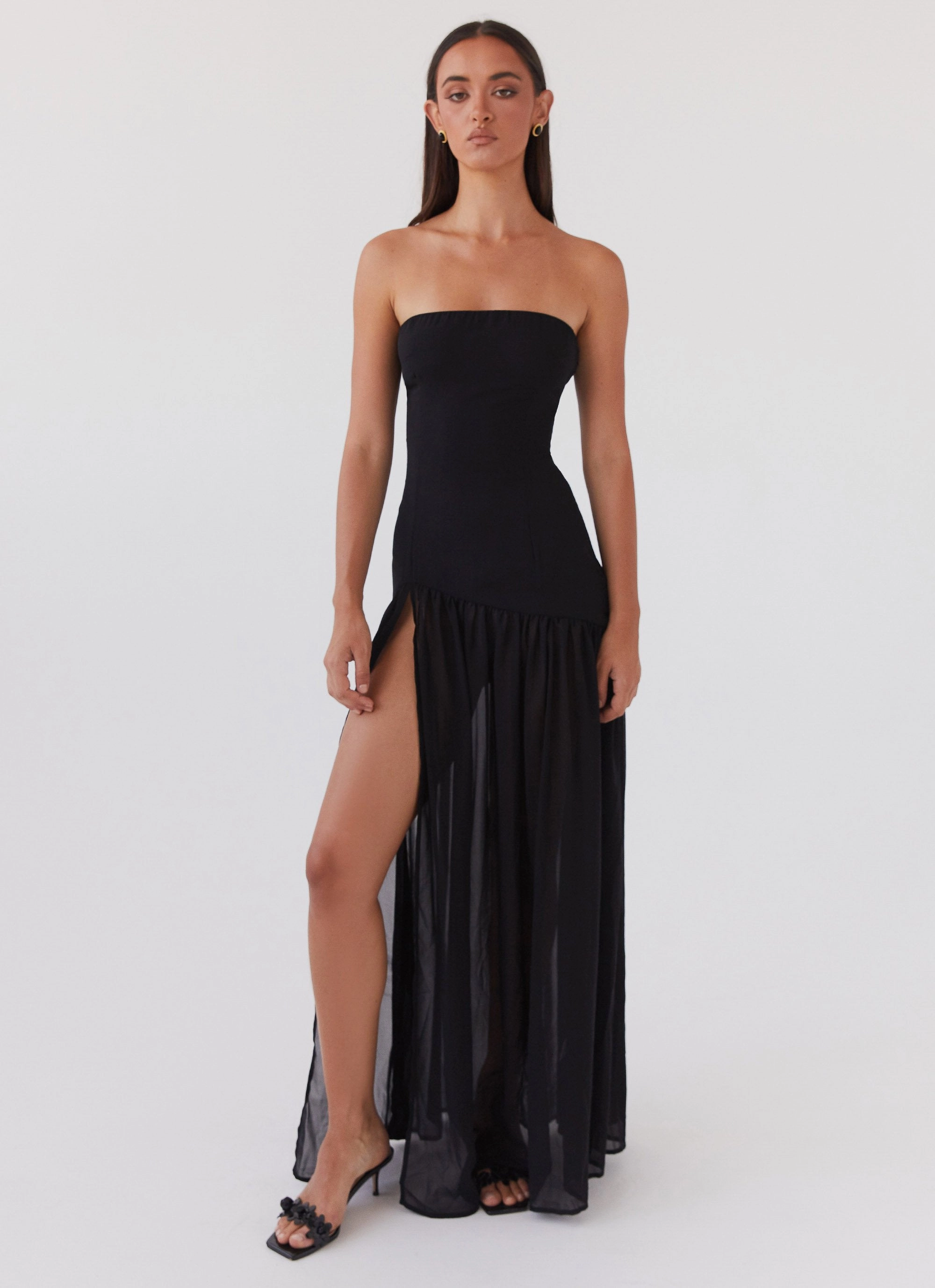 Eden Strapless Maxi Dress - Black Rural Charm