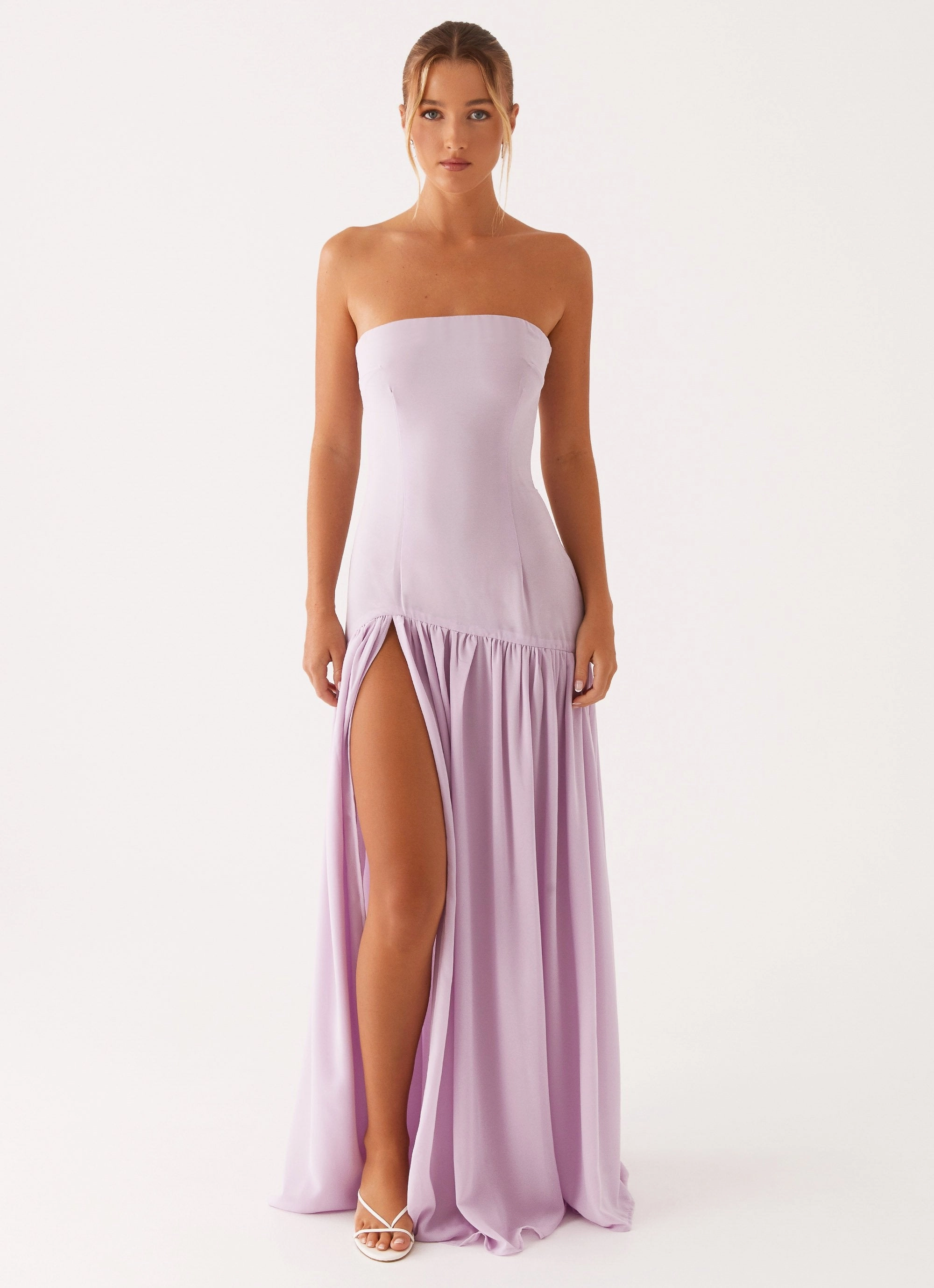 Eden Strapless Maxi Dress - Lilac Daily Movement