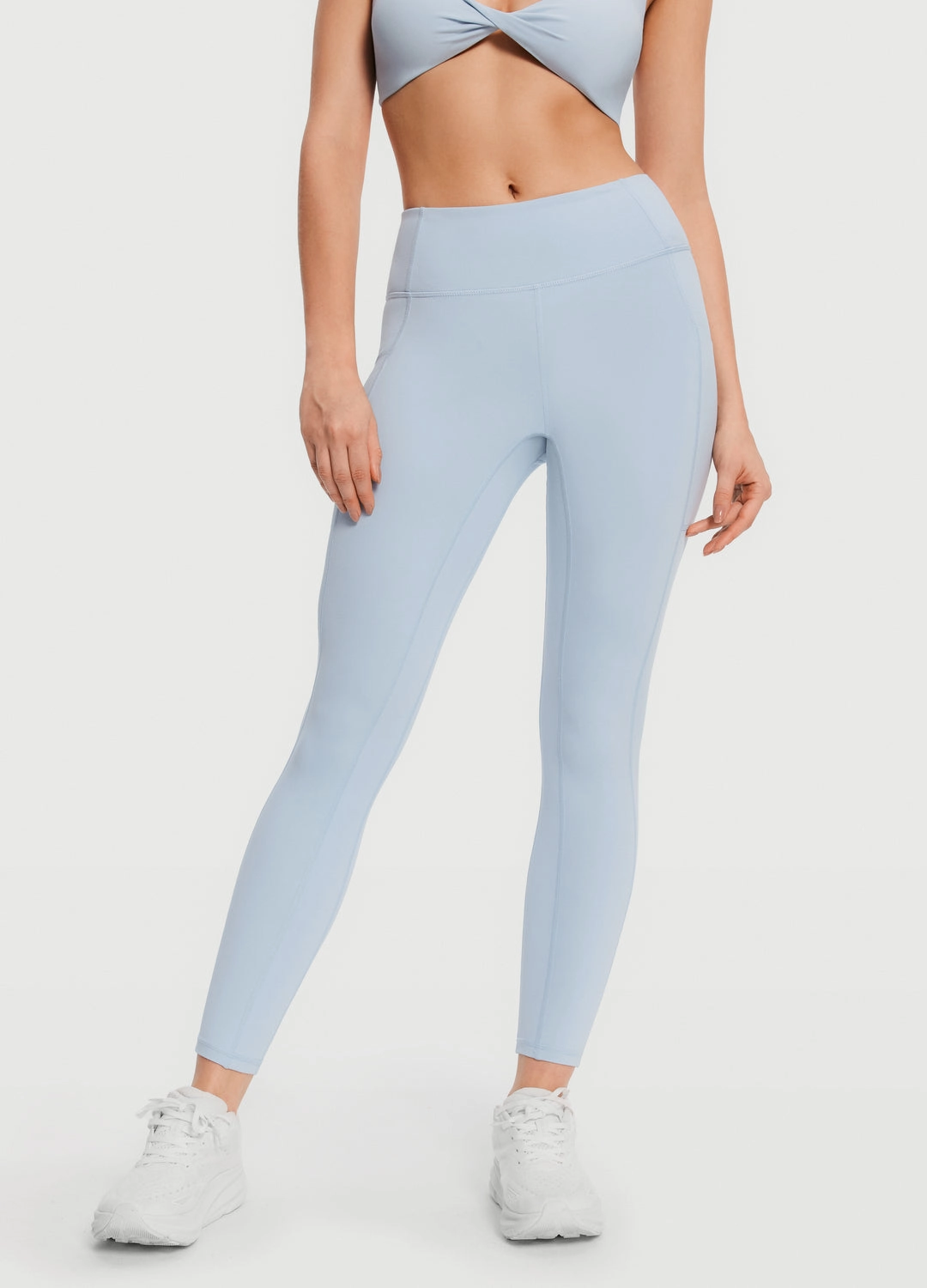 Side Pocket Leggings Reinforced Stitching All Style