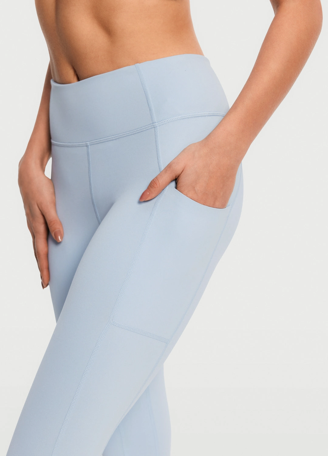 Matte Finish Performance Fabric Side Pocket Leggings