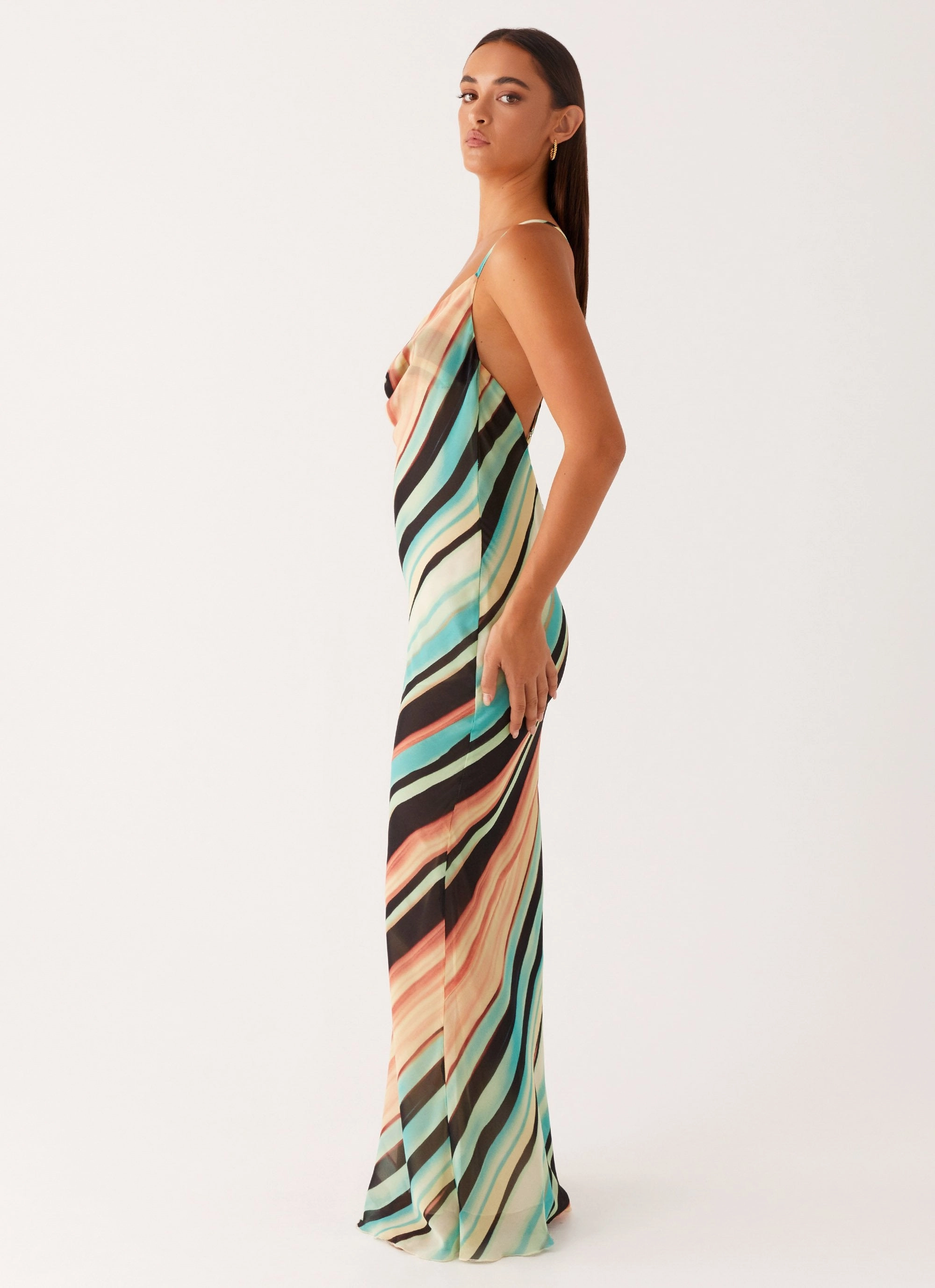 Never Knew Maxi Dress - Stripe Beauty Zone