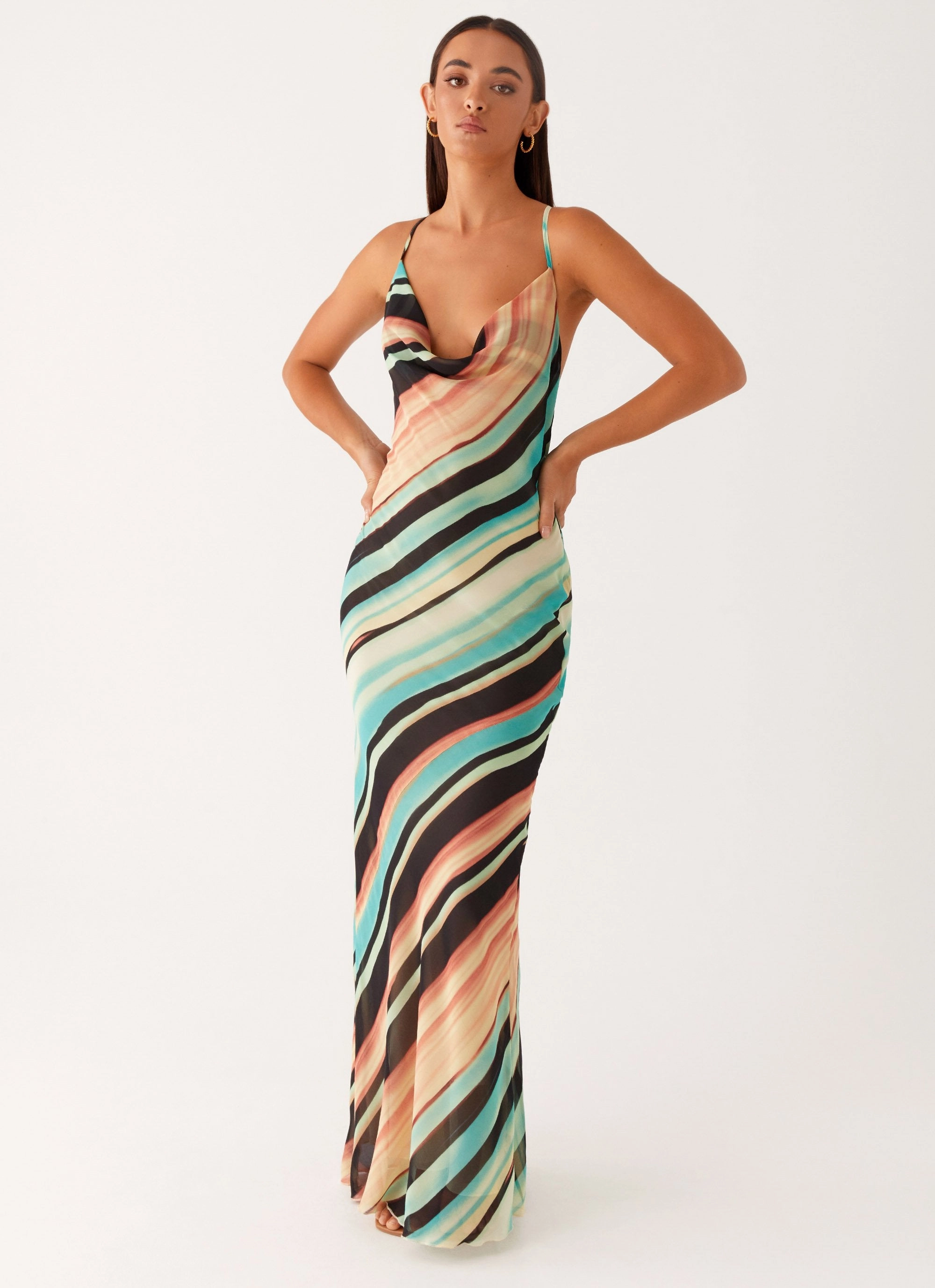 Light Volume Never Knew Maxi Dress - Stripe