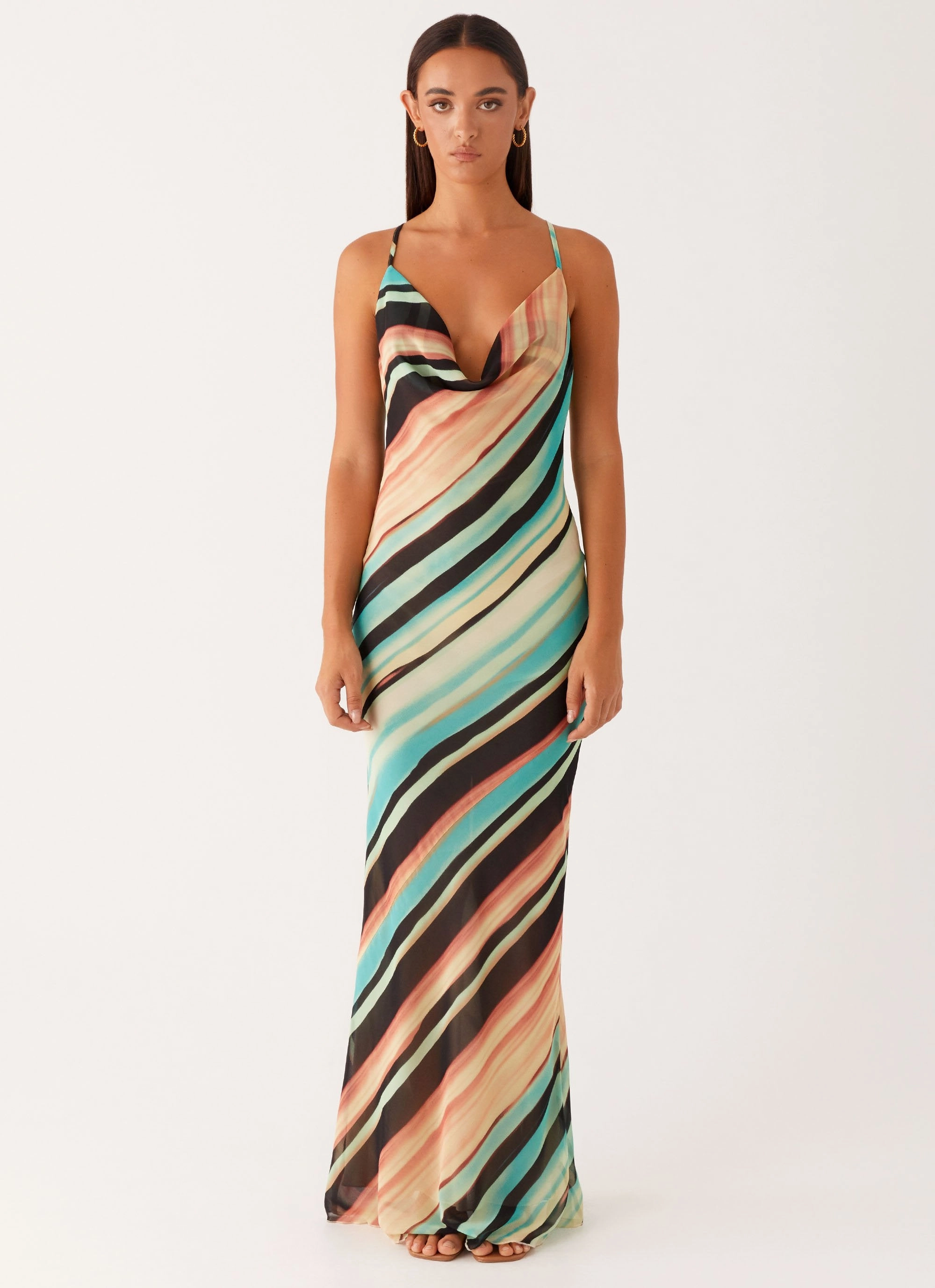 Never Knew Maxi Dress - Stripe Premium Quality Perfect Comfort Wear