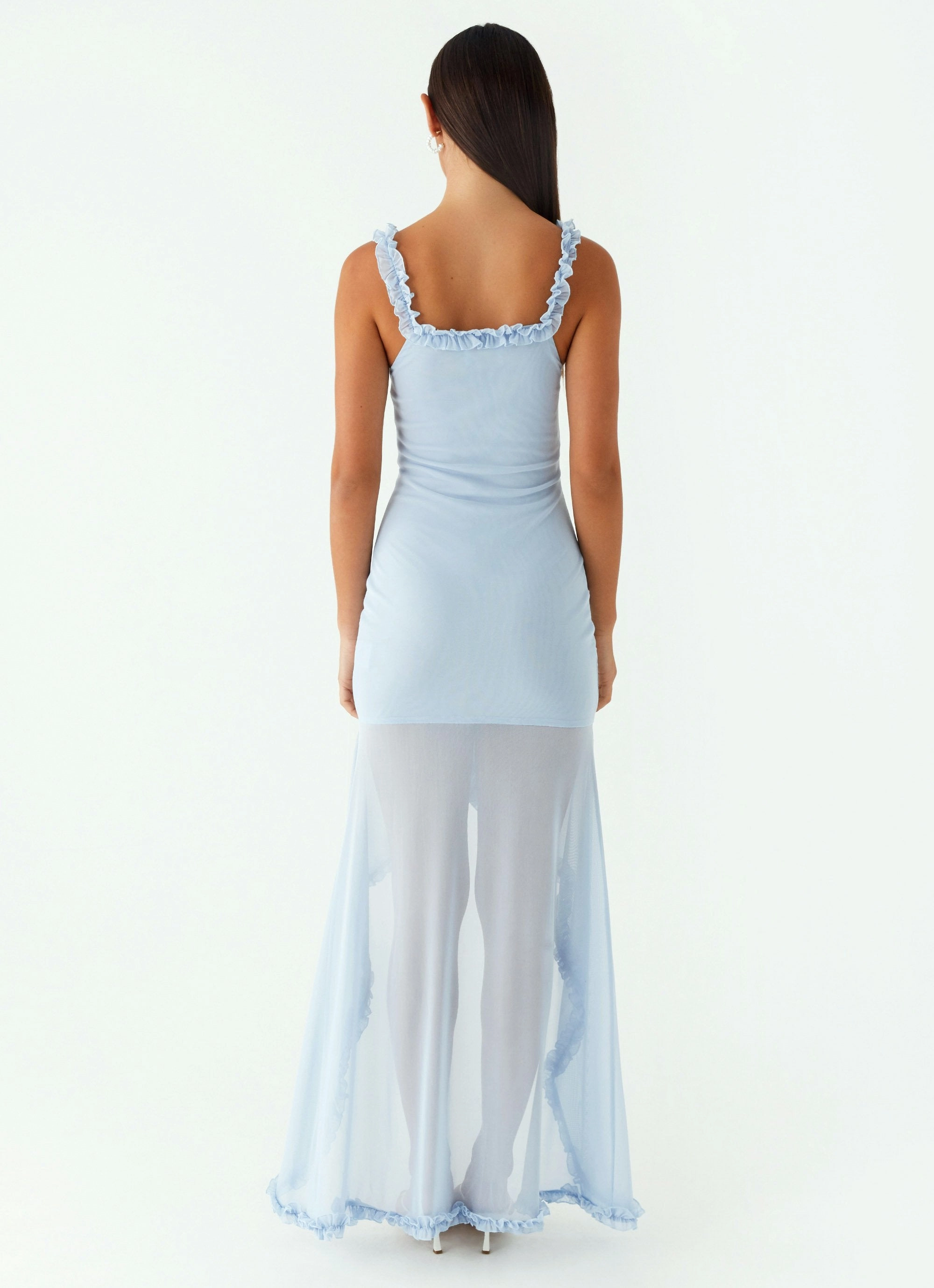 Belinda Maxi Dress - Blue Skirt Flare