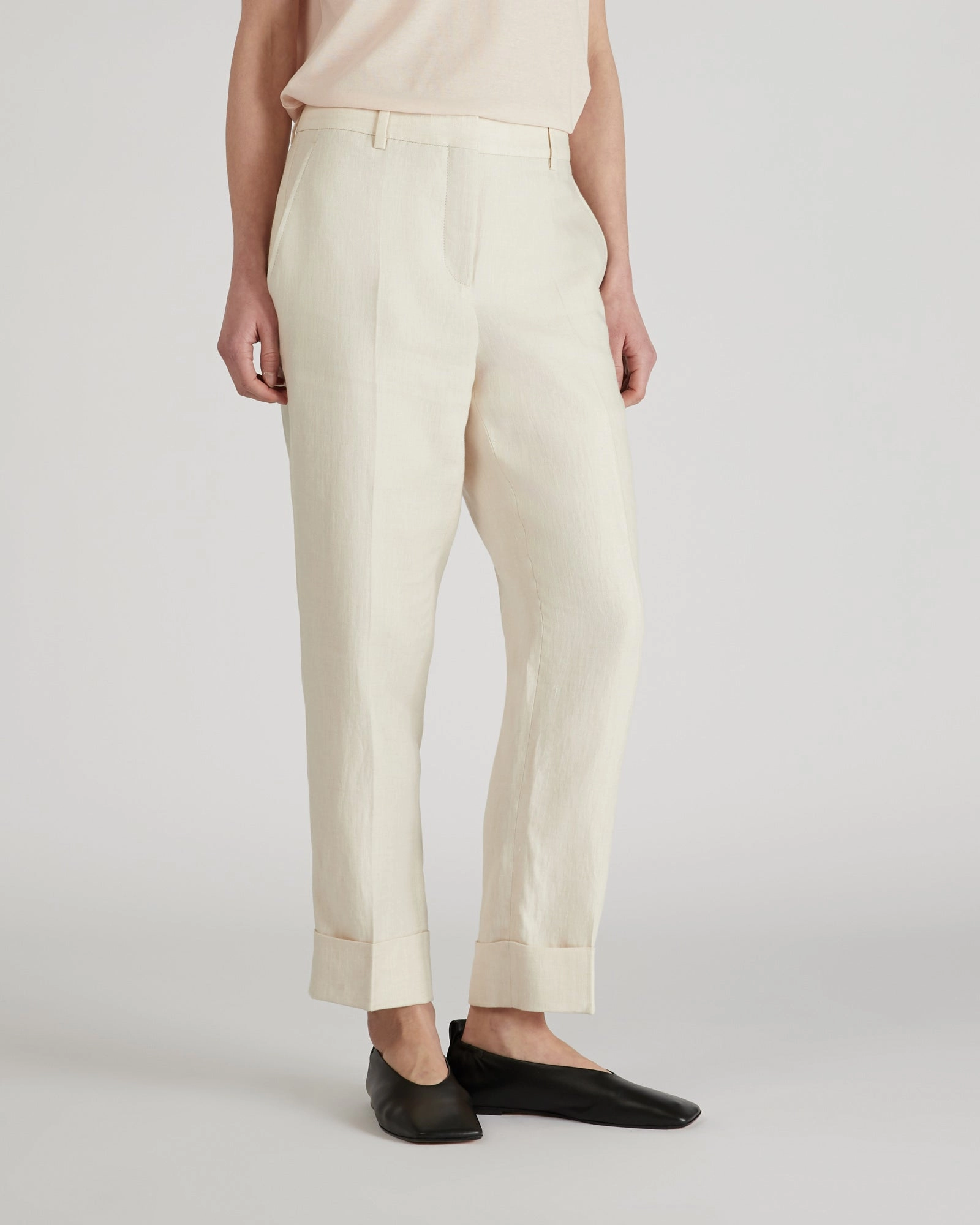 Regular fit linen trousers EcoFriendlyMaterials