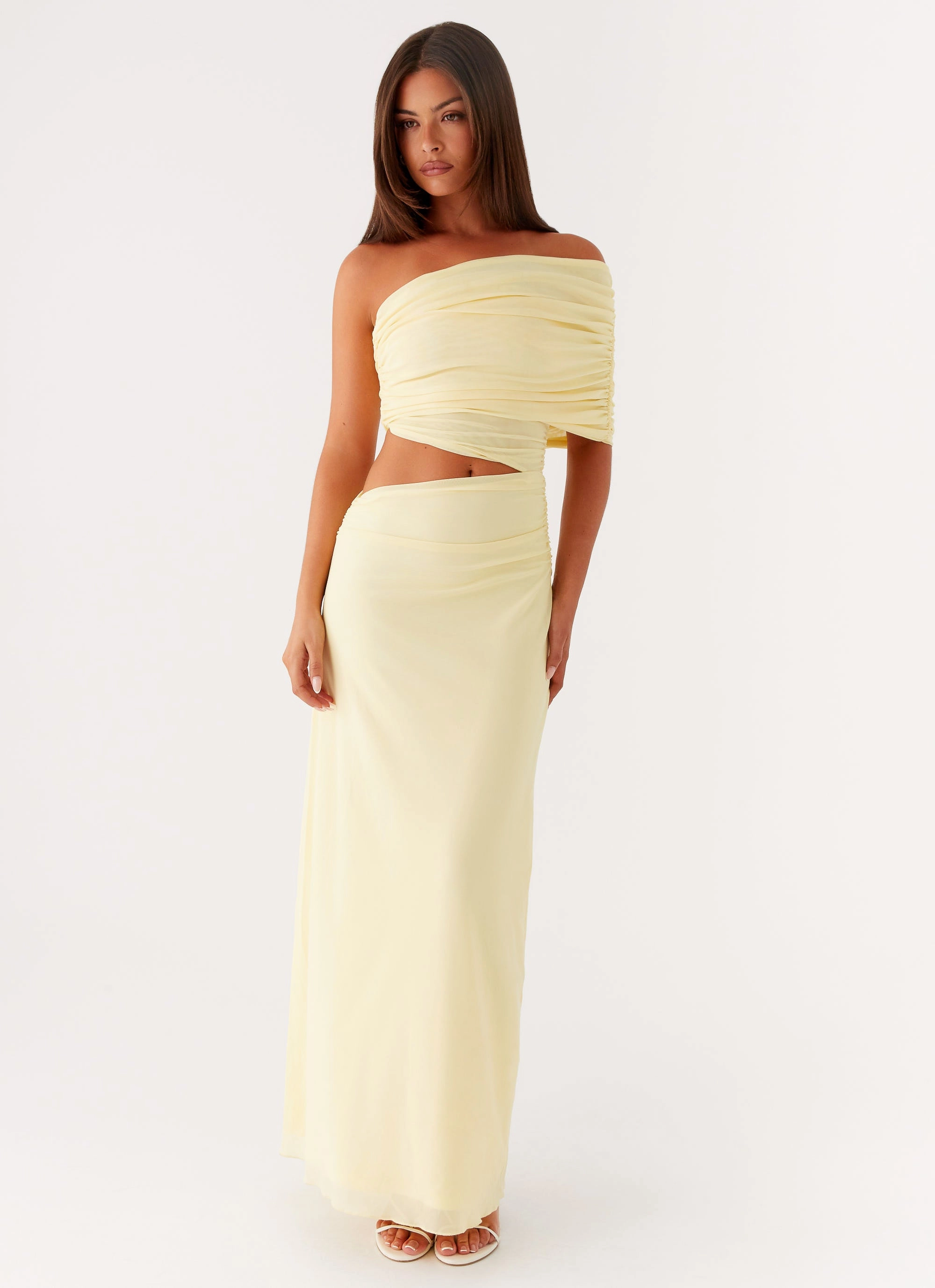 Gillian Maxi Dress - Yellow Evening Look Relax Feel