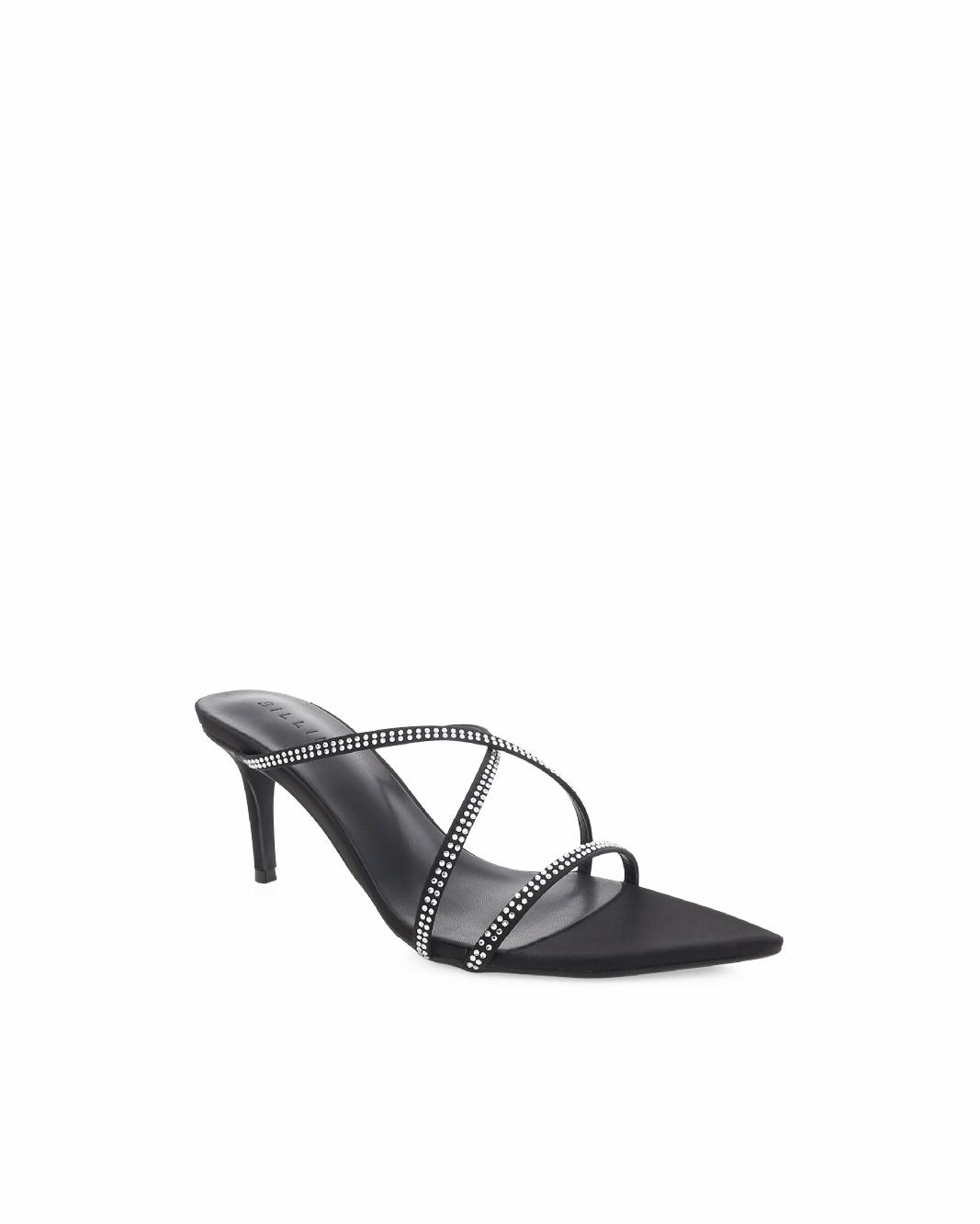 EFFY - BLACK SATIN-DIAMANTE Designer Touch