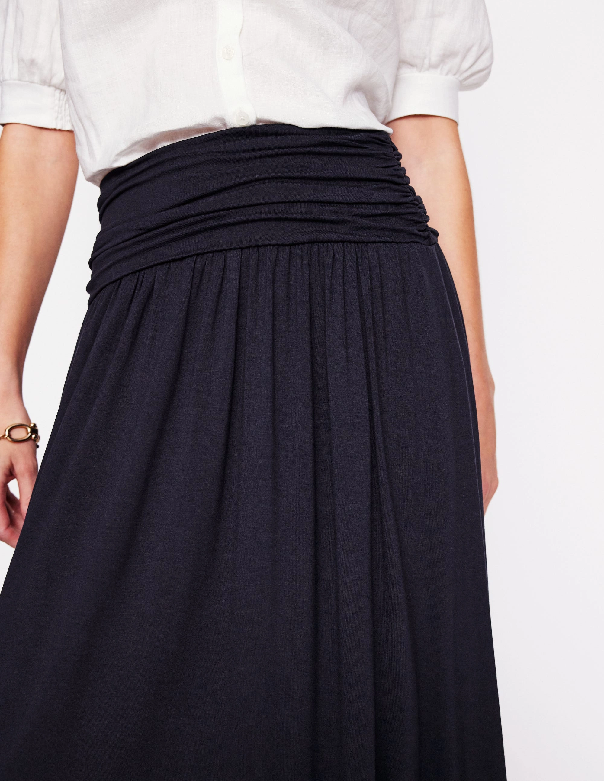 Rosaline Jersey Skirt-Navy Seasonal Must Have