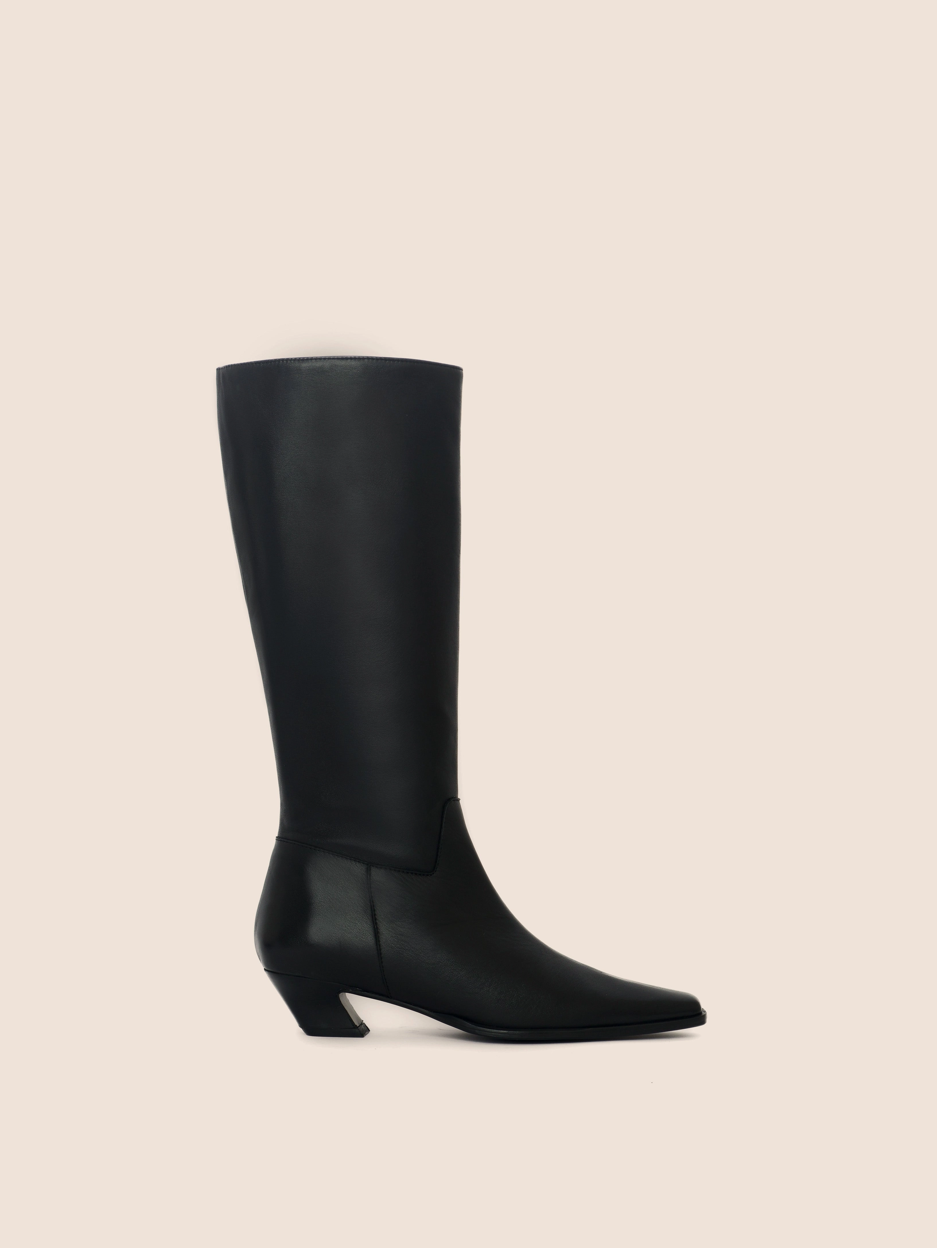 Side Zip Elda Black Boot