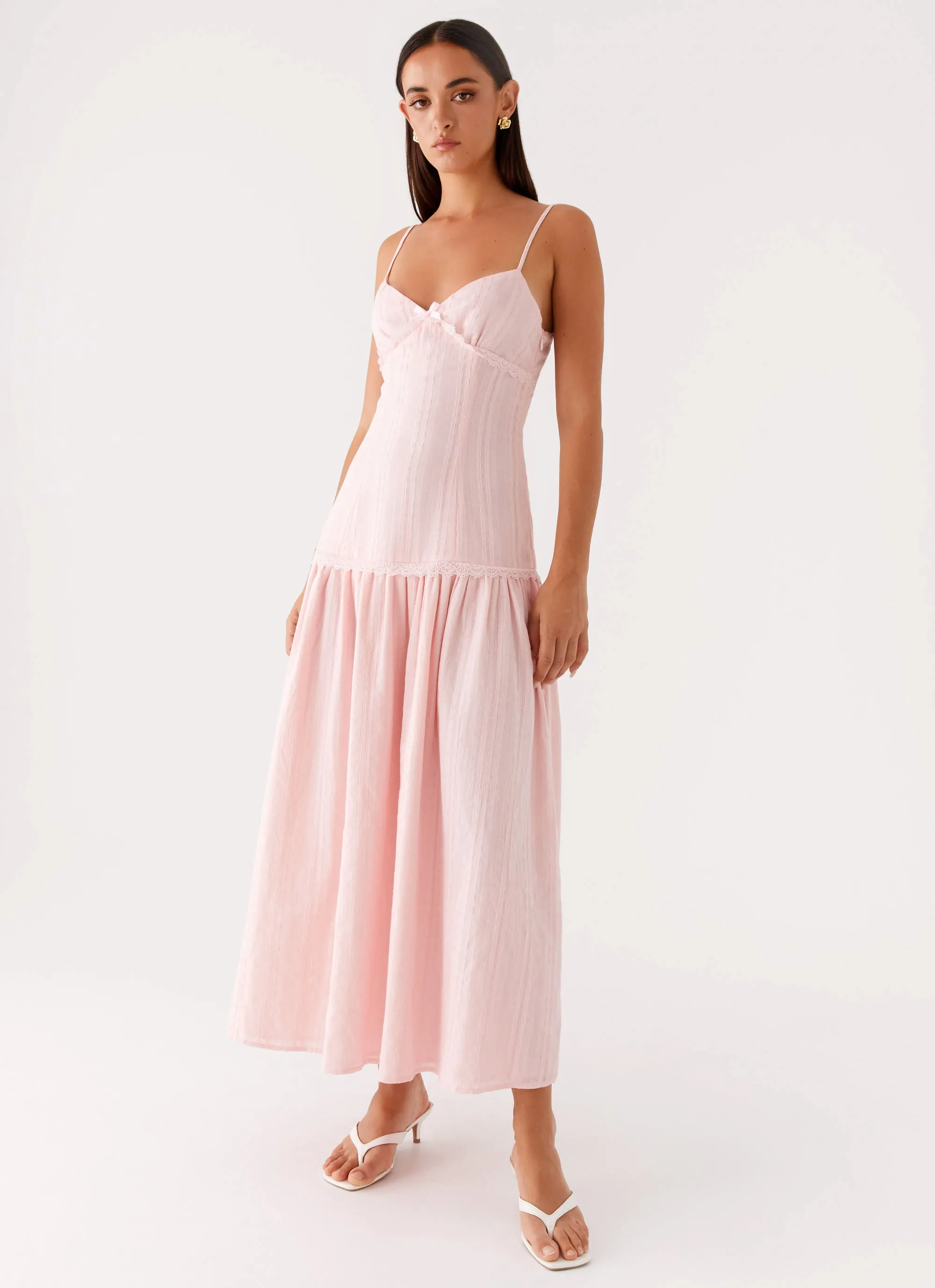 Magic Day Basic Cool Found You Midi Dress - Pink