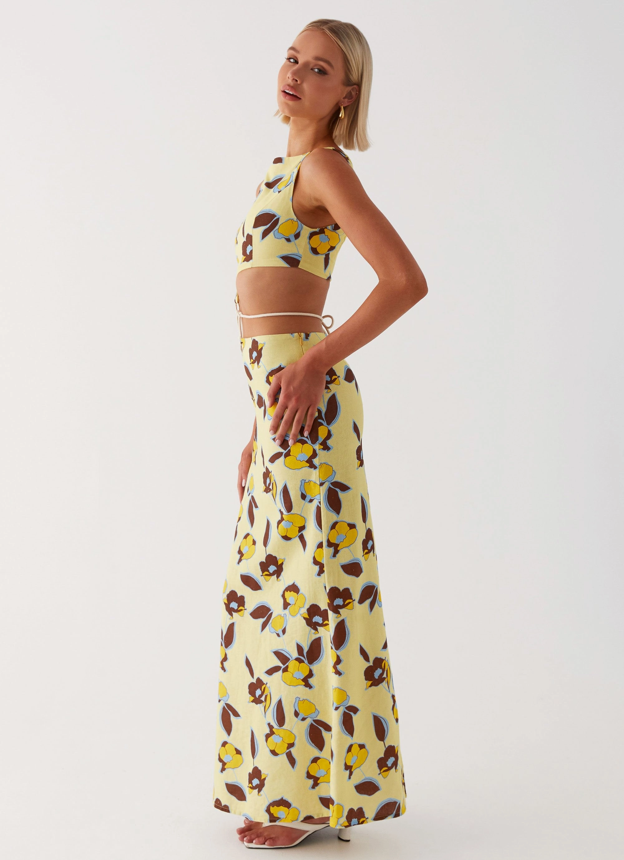 Taryn Cut Out Maxi Dress - Primrose Smart Cut