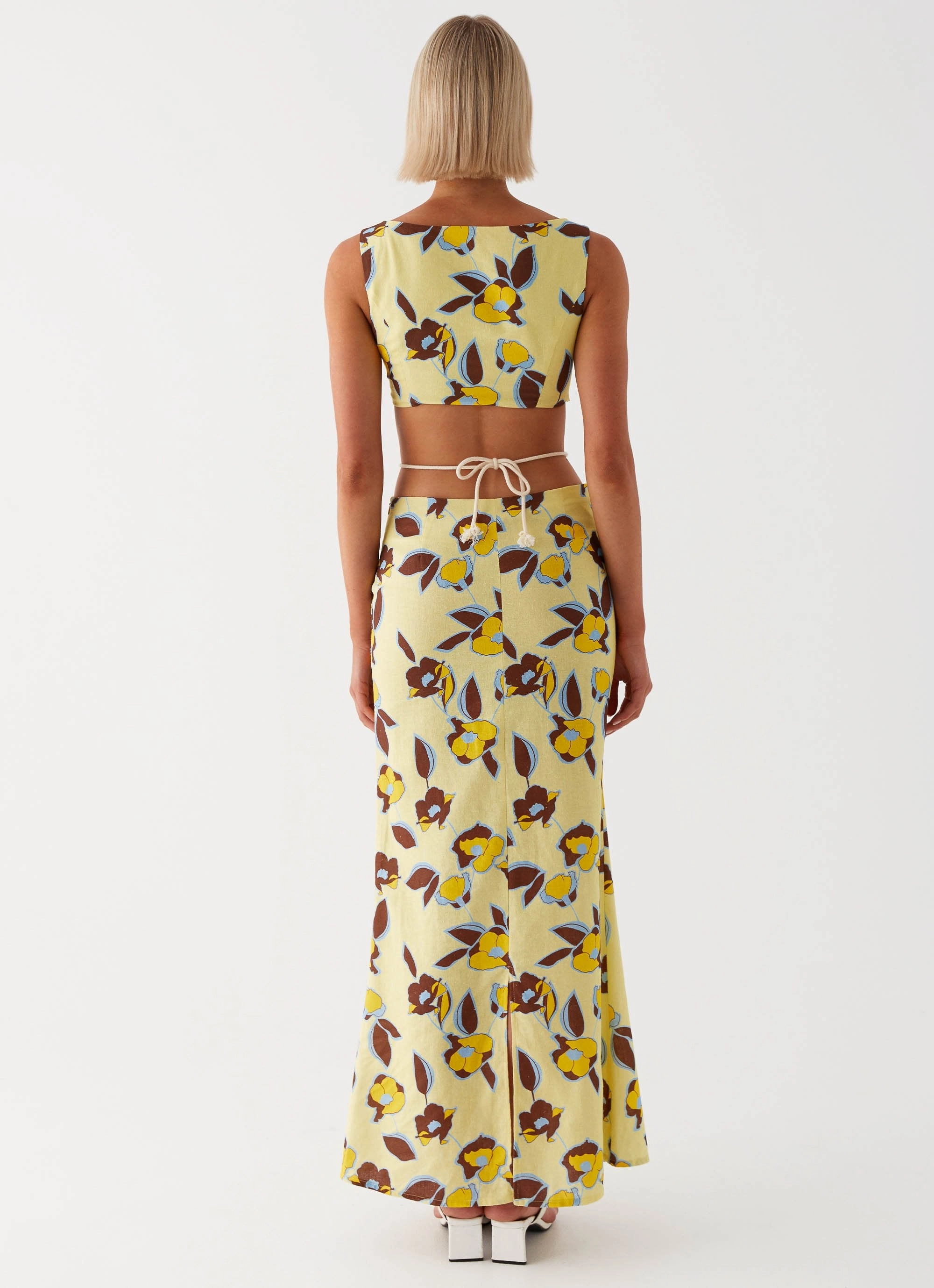 Daytime Look Taryn Cut Out Maxi Dress - Primrose