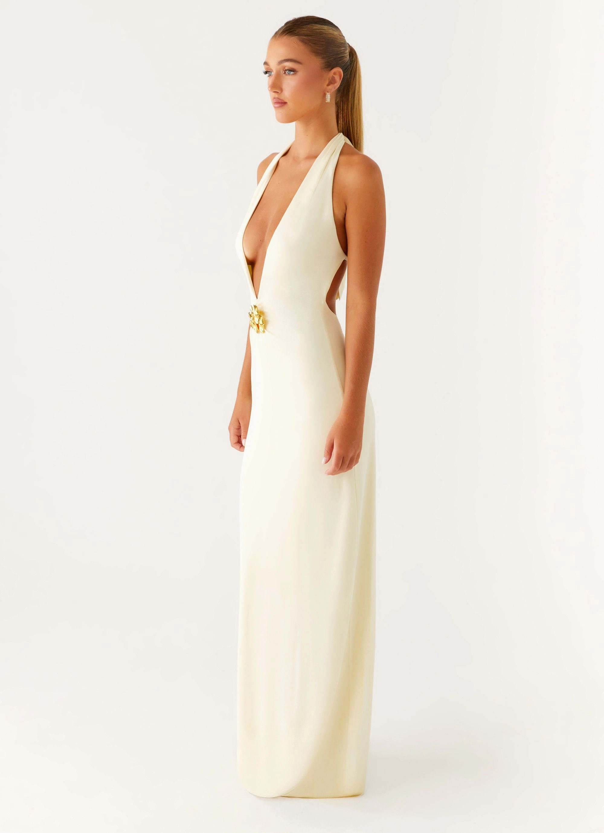 Exclusive-Design Spirit Maxi Dress - Yellow