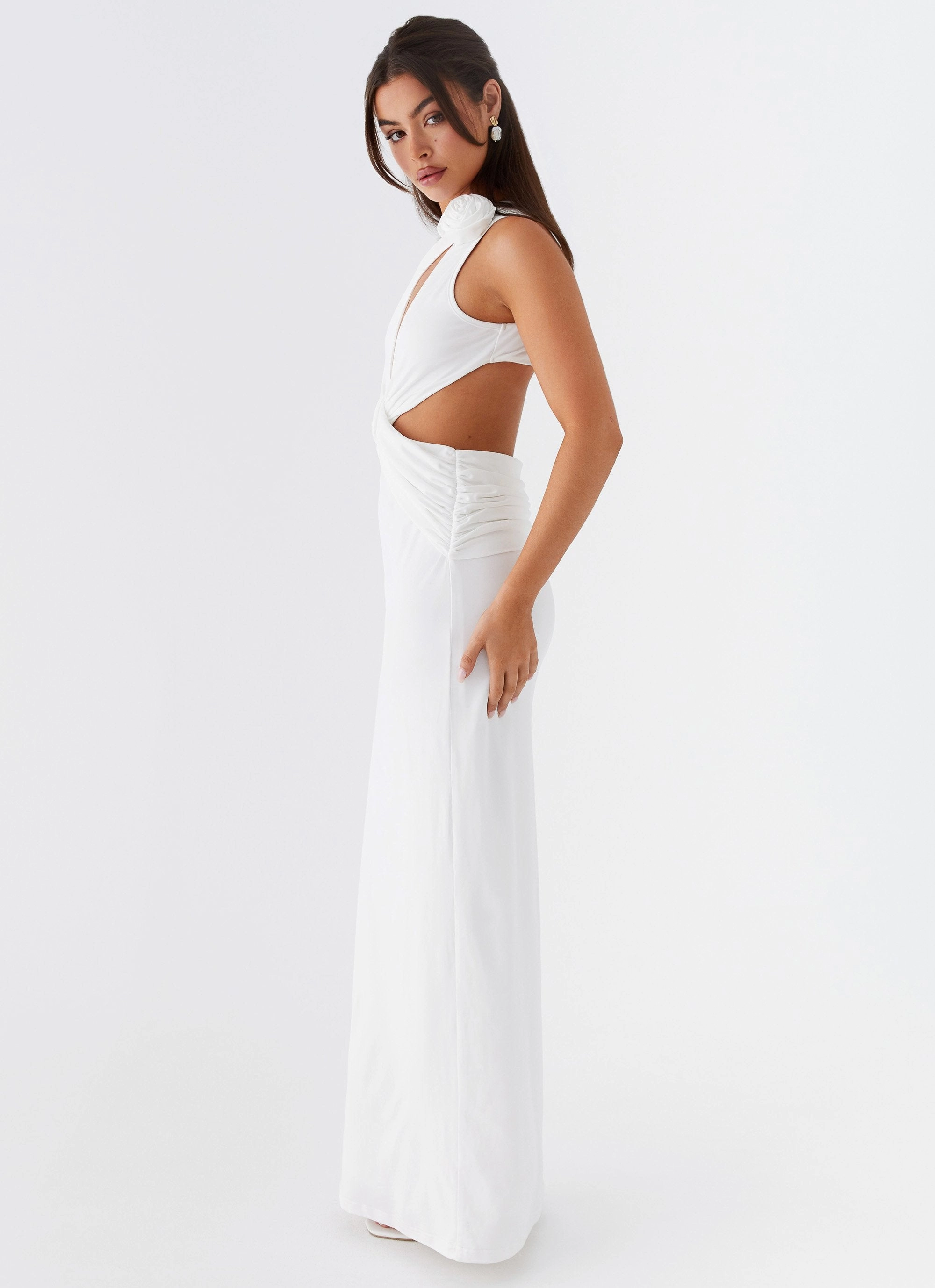 Slender Look Lovesome Rosa Maxi Dress - White