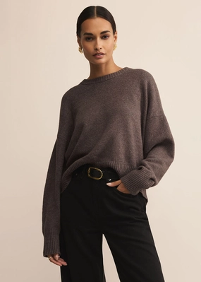 Cirrus Cozy Sweater - Burnt Ash Heather Durable Stitching