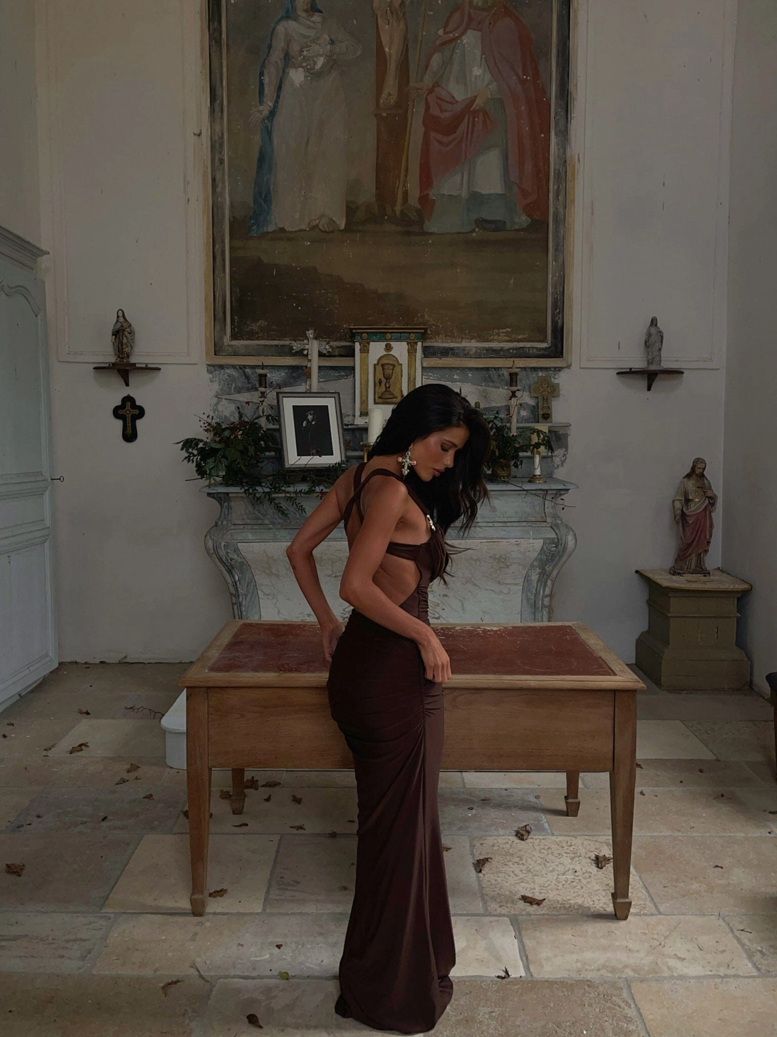 Visual Balance PRIA MAXI DRESS CHOCOLATE