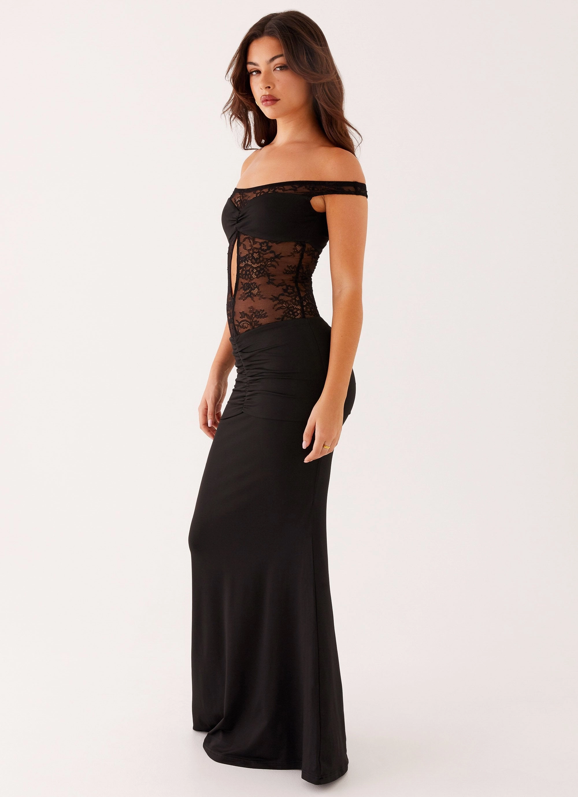 Virgo Maxi Dress - Black Mature Glam