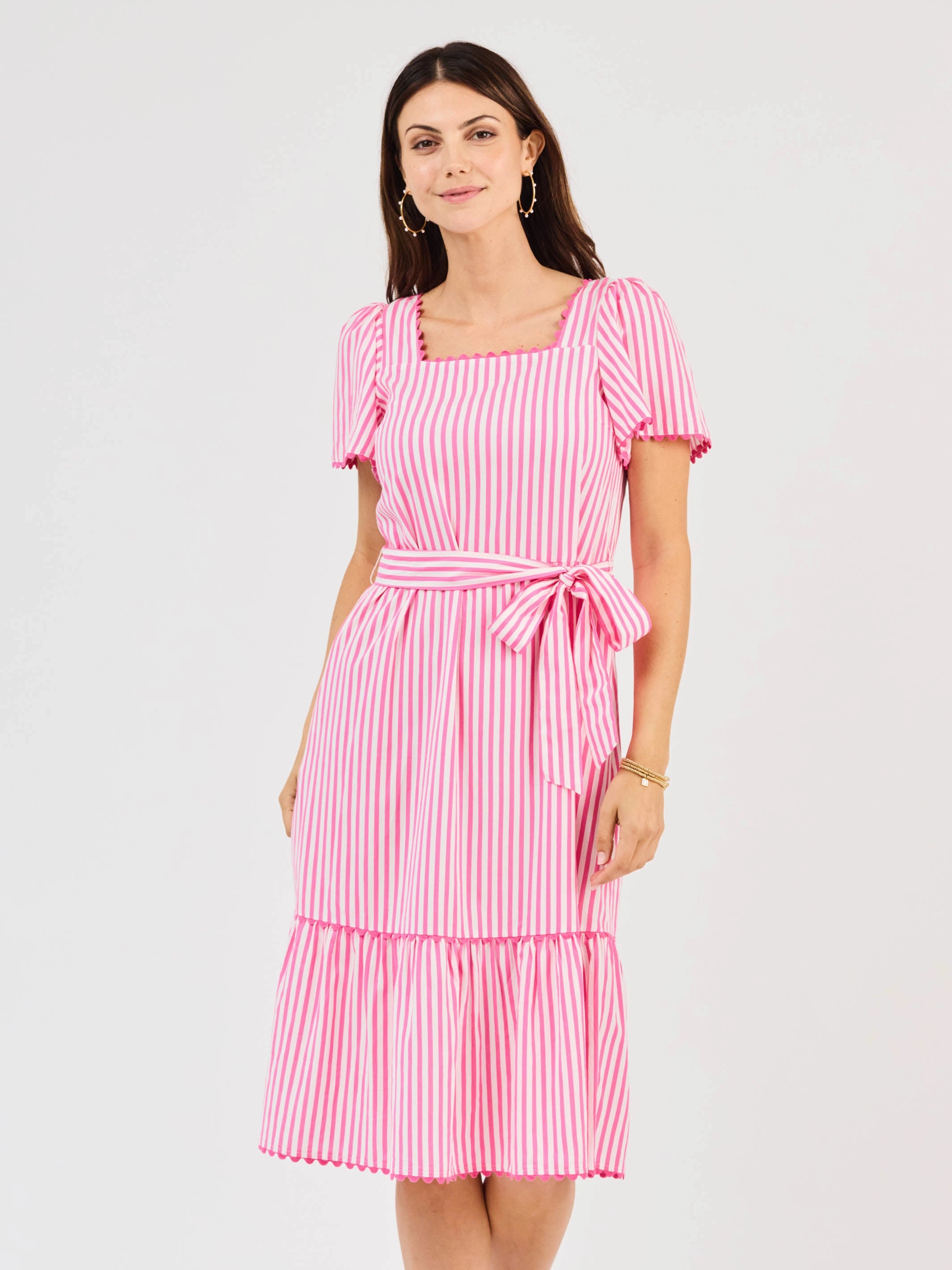 Elegant Waistband Fit FINAL SALE - Emery Dress | Lined Up Pink