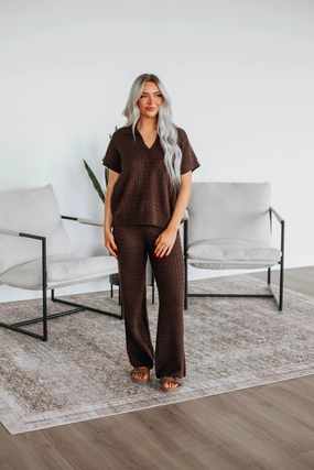 Ellarah Knit Pants Cozy Everyday Wear