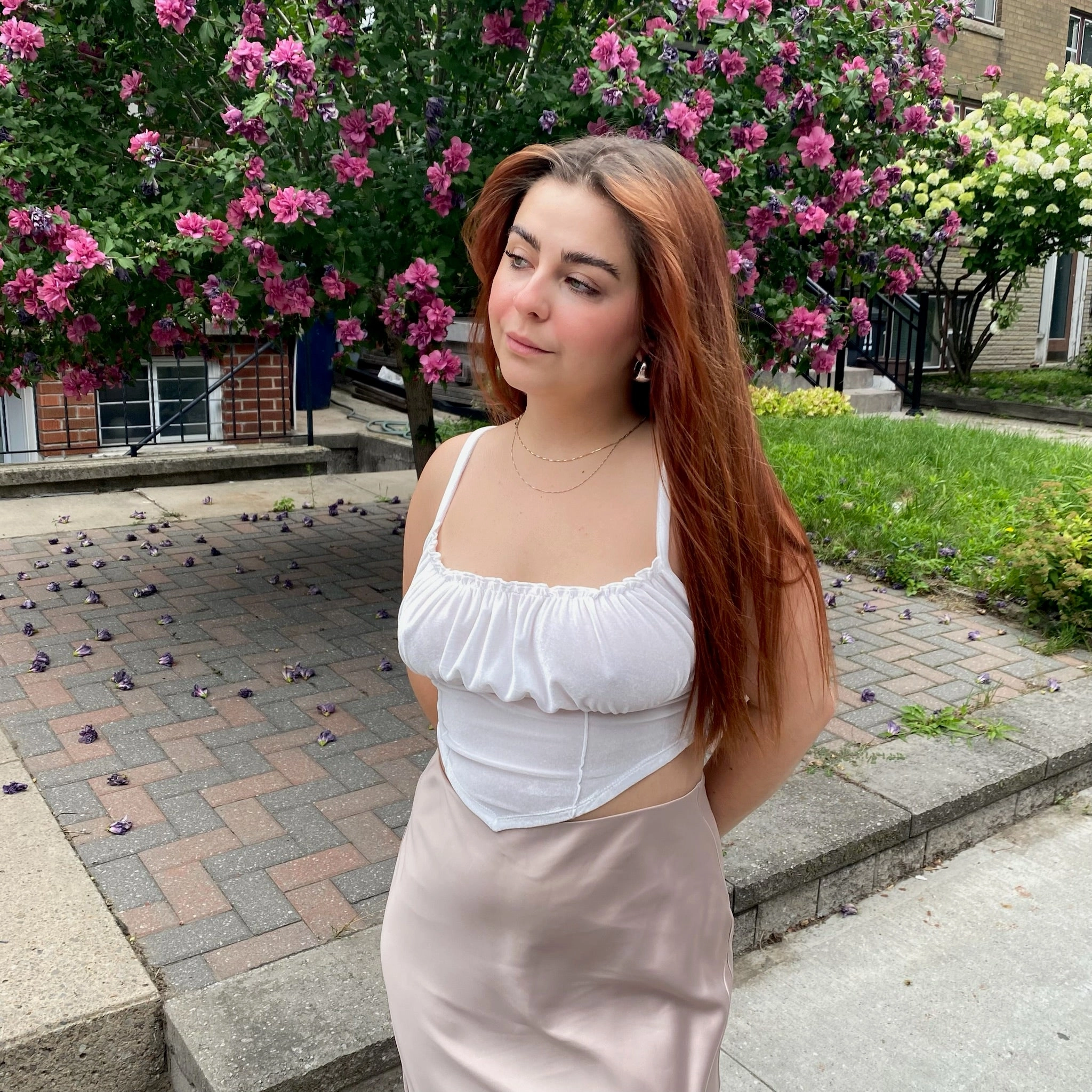 endorsement ELODIE Velvet Bustier