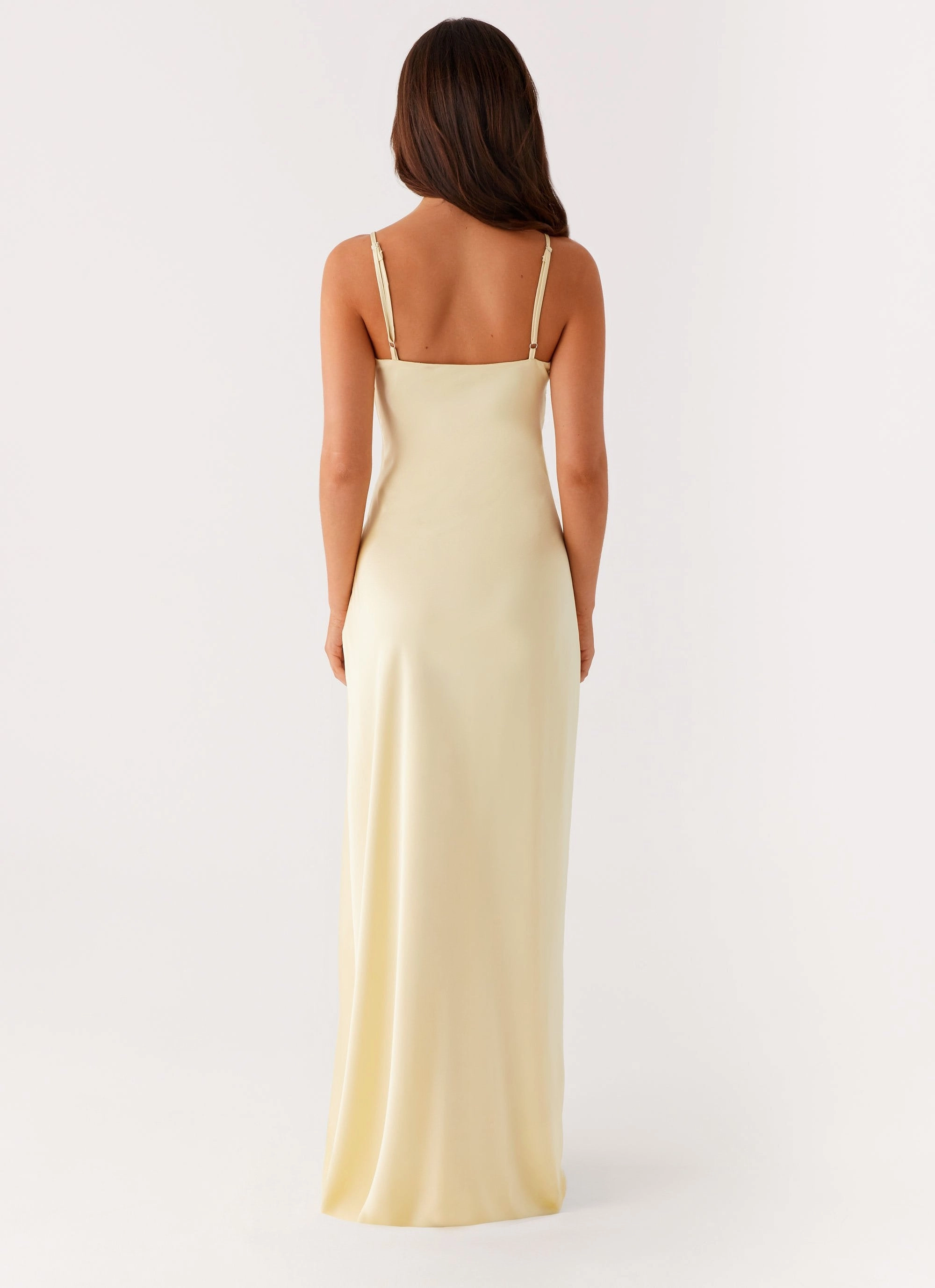 Layering-Piece Elona Maxi Dress - Baby Yellow