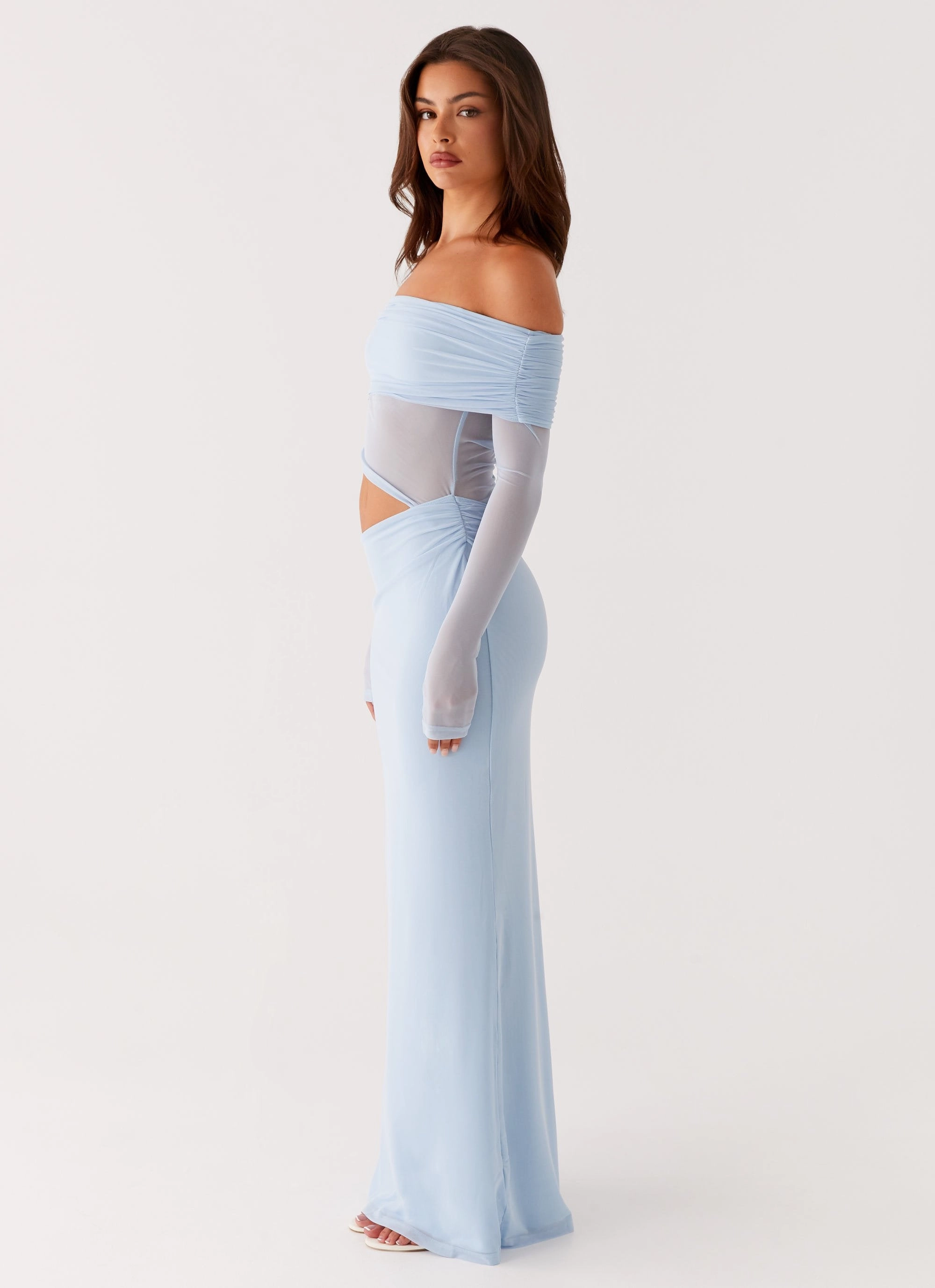 Emery Maxi Dress - Blue Texture Blend