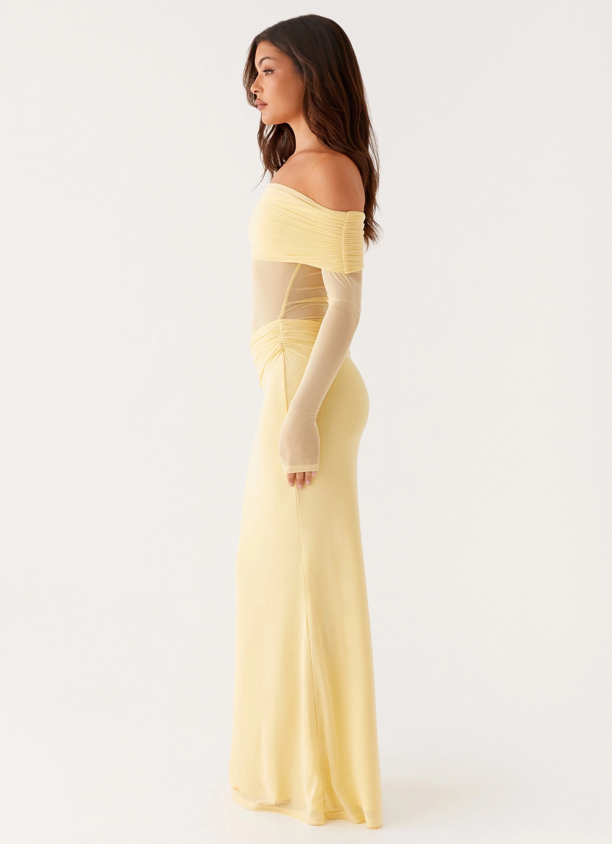 Emery Maxi Dress - Yellow Jewel Accent