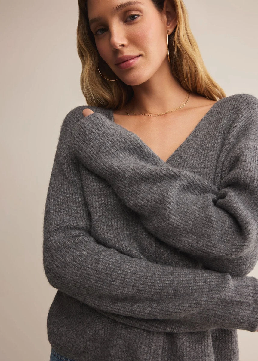 Timeless Layering Comfortable Design Emile Cardigan - Classic Heather Grey
