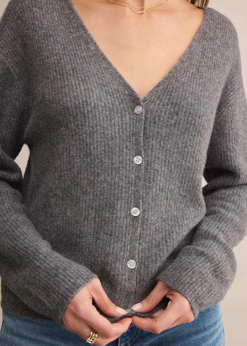 Emile Cardigan - Classic Heather Grey Comfy and Stylish