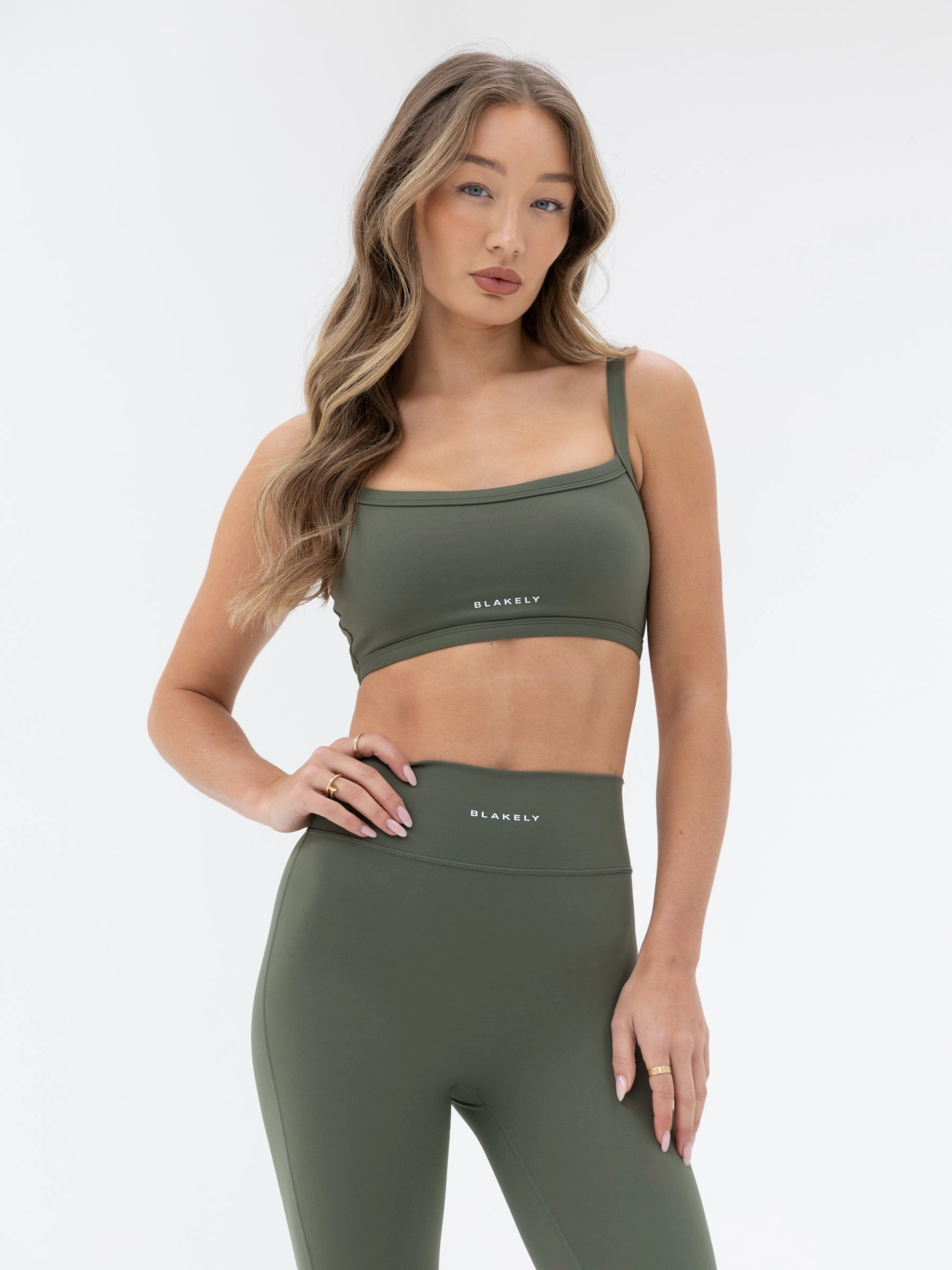 Personalized Ultimate Sports Bra - Khaki Green