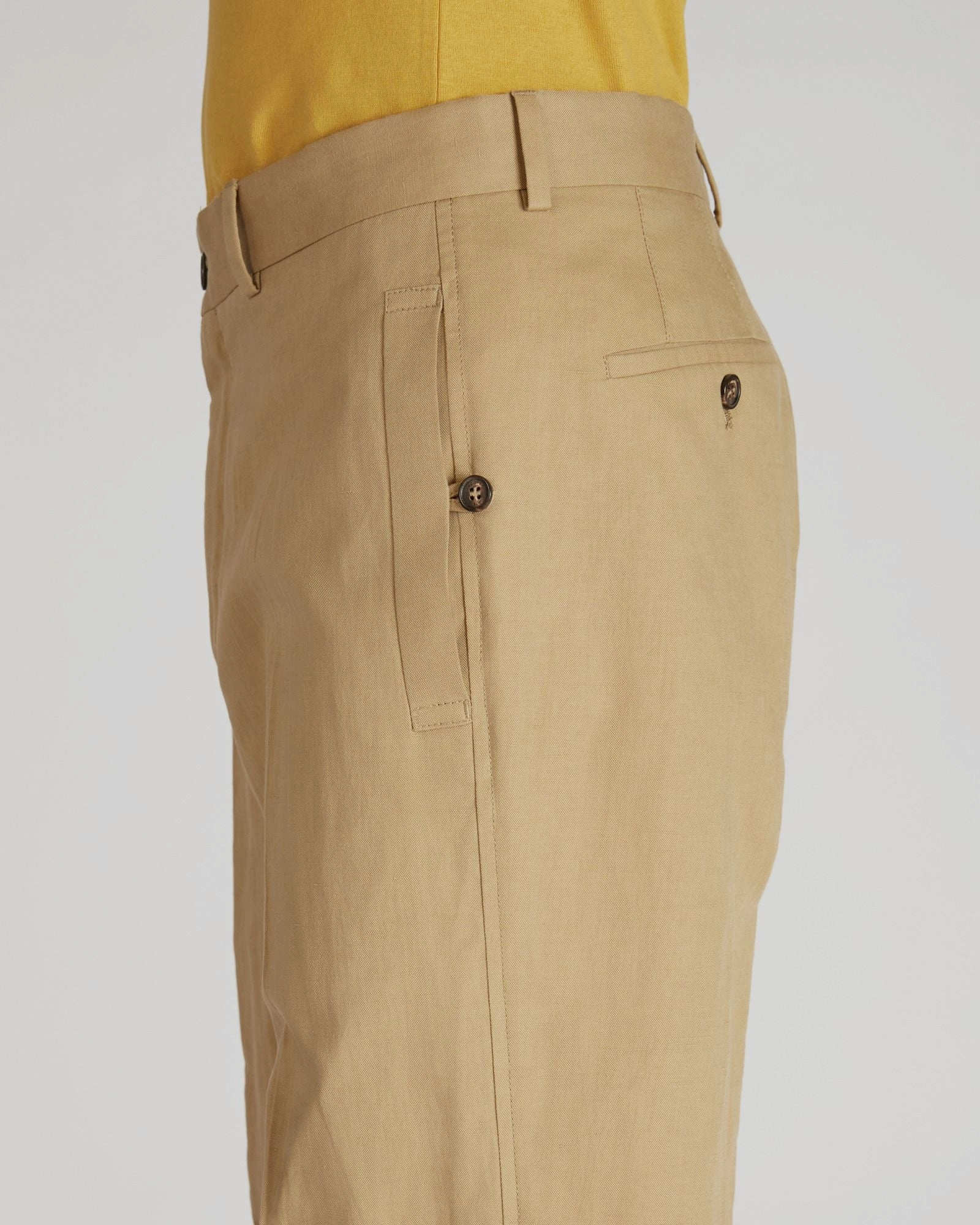 Stretch Motion Breathable Motion Straight-fit cotton and linen trousers
