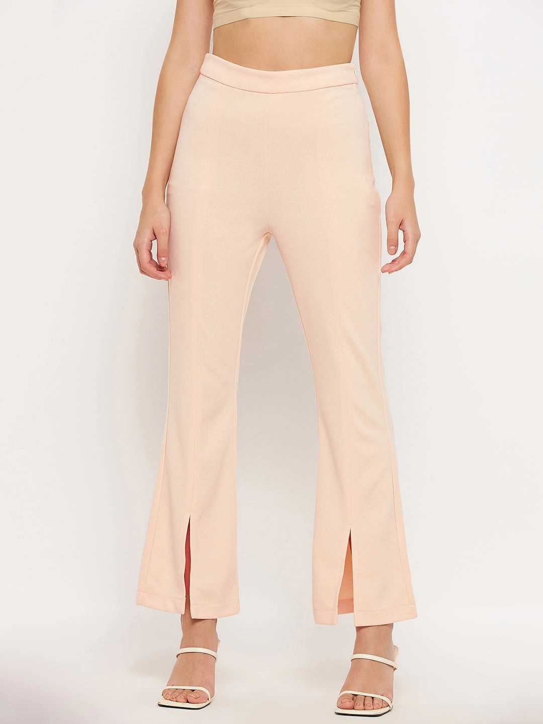 Non slip grip Effortless Style Madame Beige Trouser