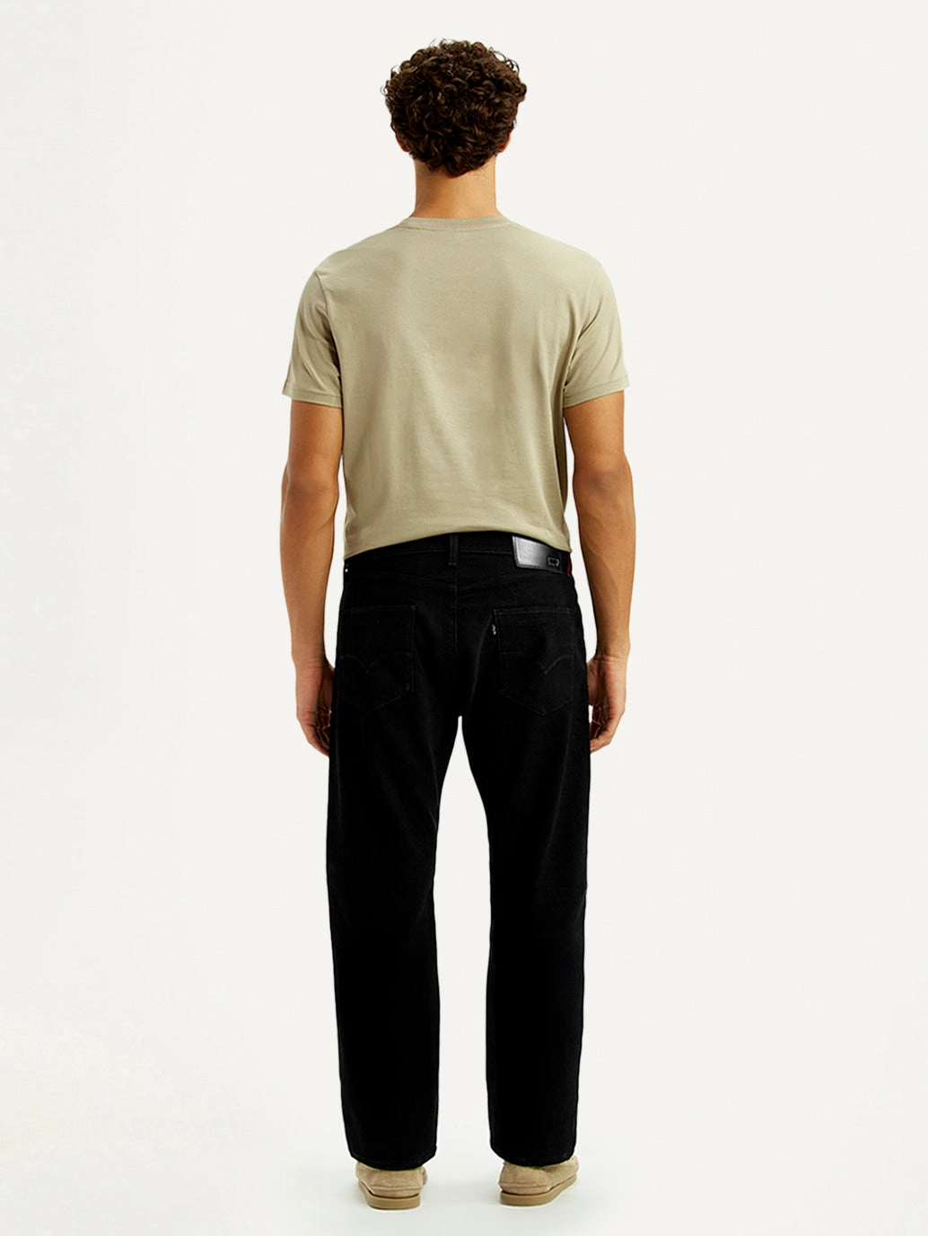 Men's Redloop 505 Black Straight Fit Mid Rise Jeans Street Style Must Have Wear