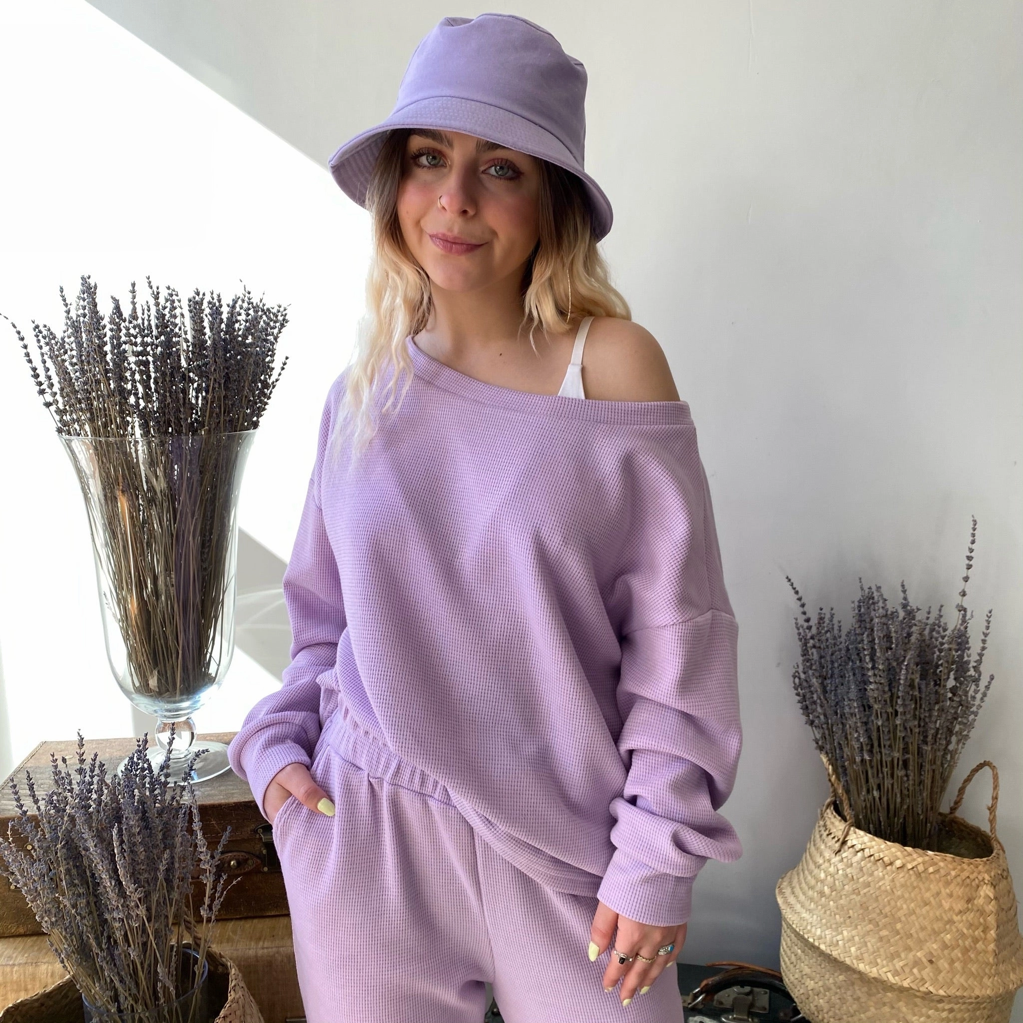 Flex Dry Fabric System ETIENNE Scoop Neck Waffle Top