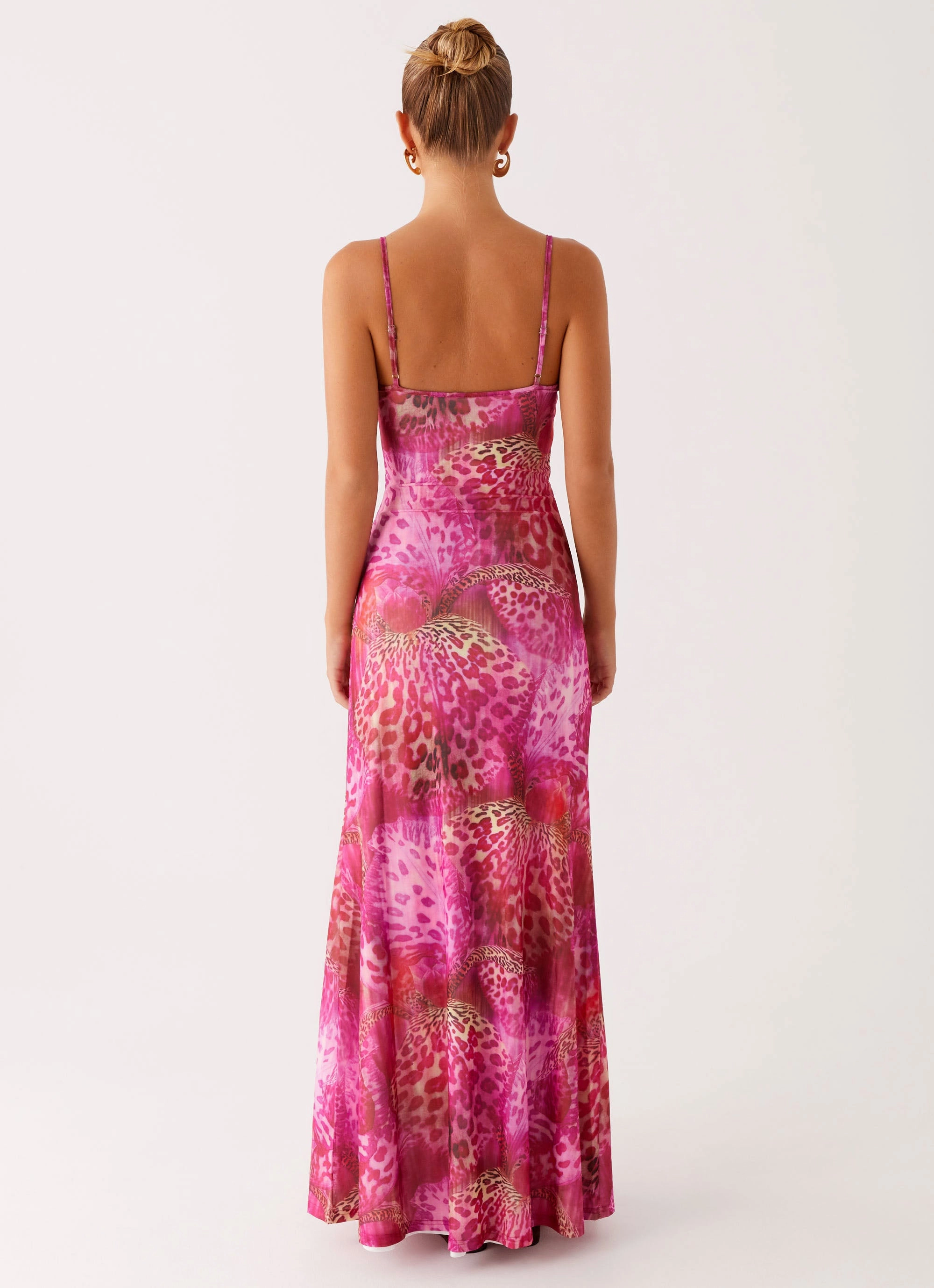 Unique Cut Retro Mood Everett Maxi Dress - Lavender Lagoon