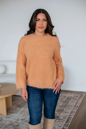 Knitted Warmth Everly Sweater - Light Camel