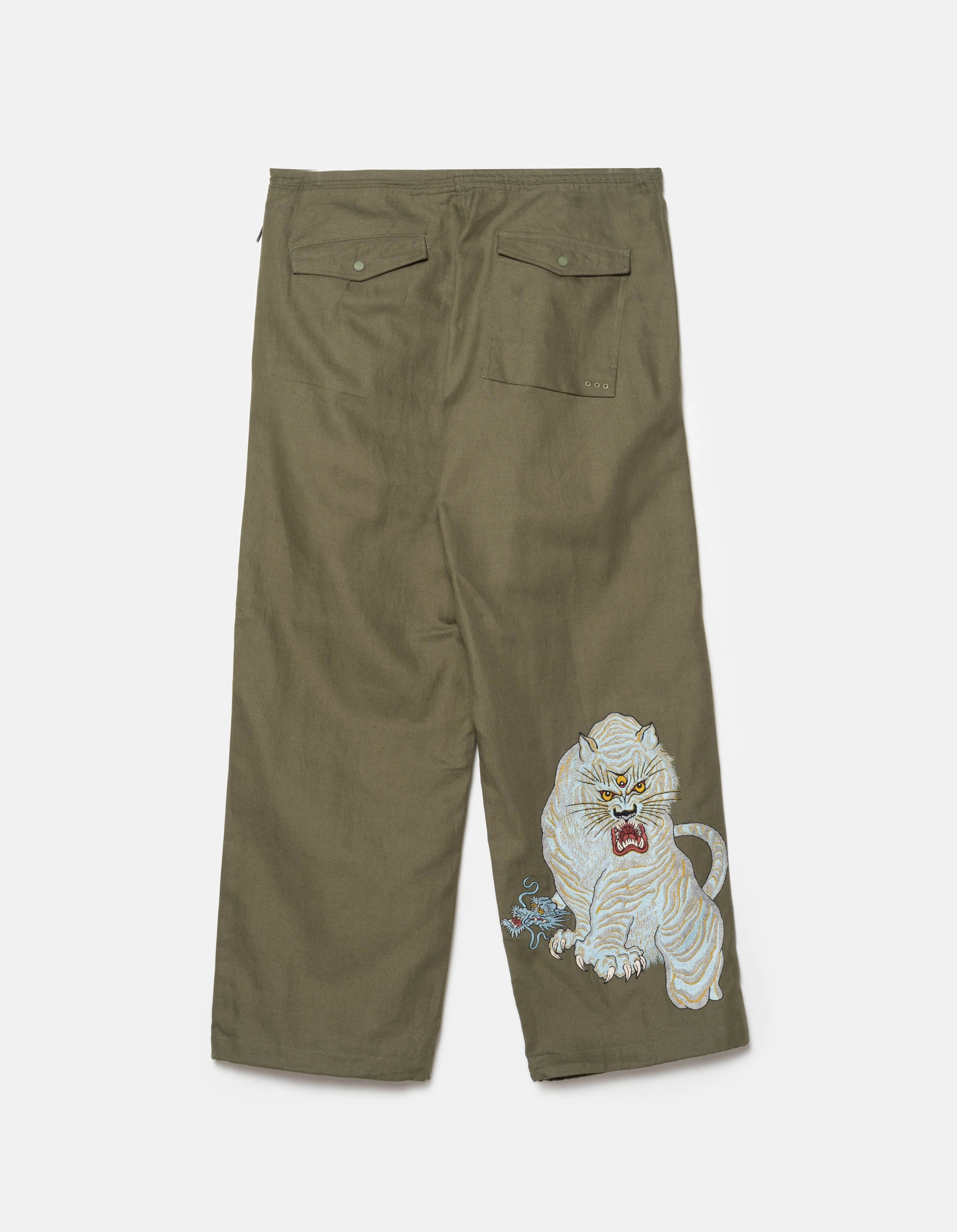 SeamlessPockets Air Comfort 7094 Sno Panters Embroidered Loose Snopant? Olive OG-107F