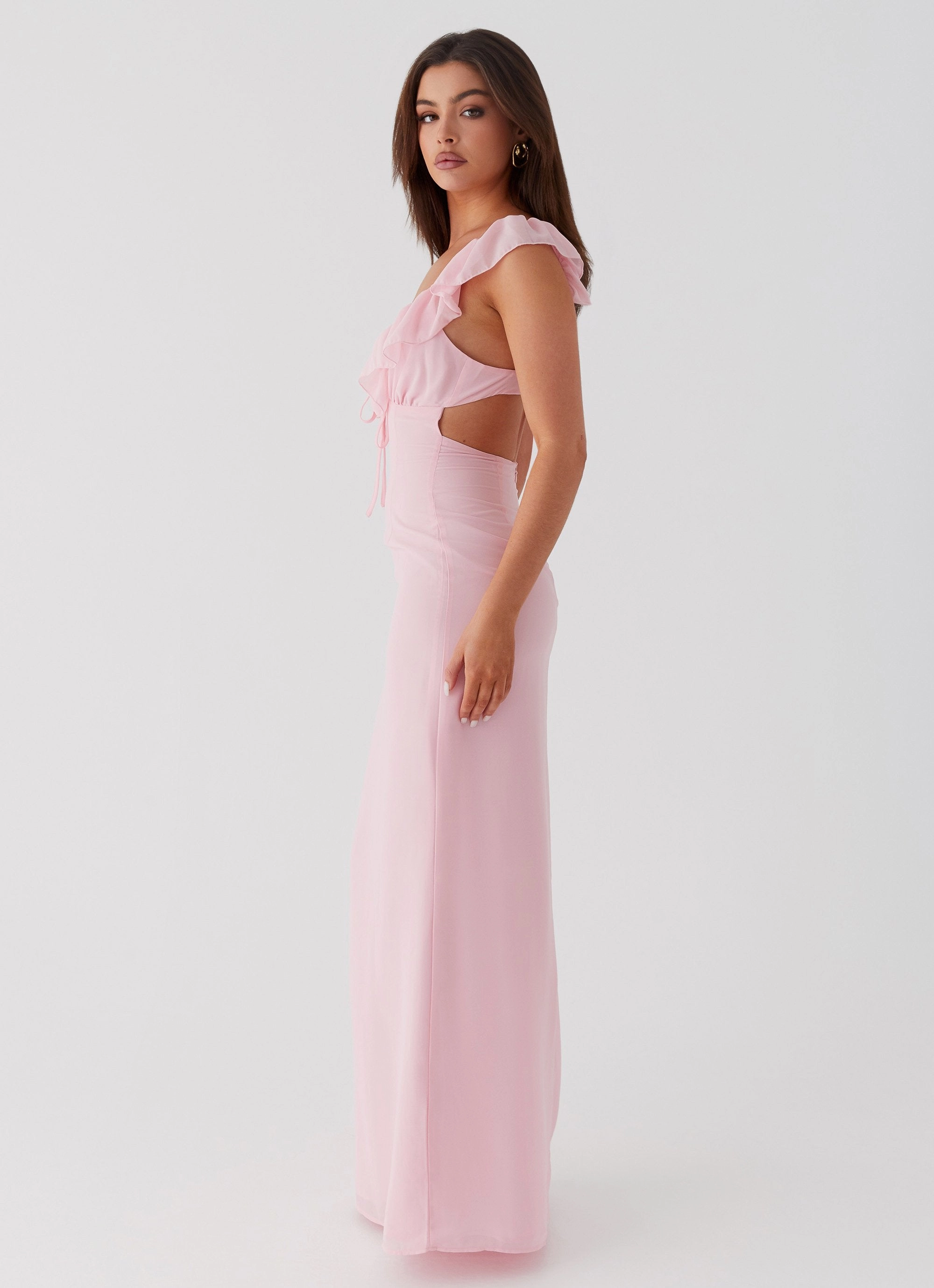 Cool Look Side-Pocket Silvie Maxi Dress - Pink