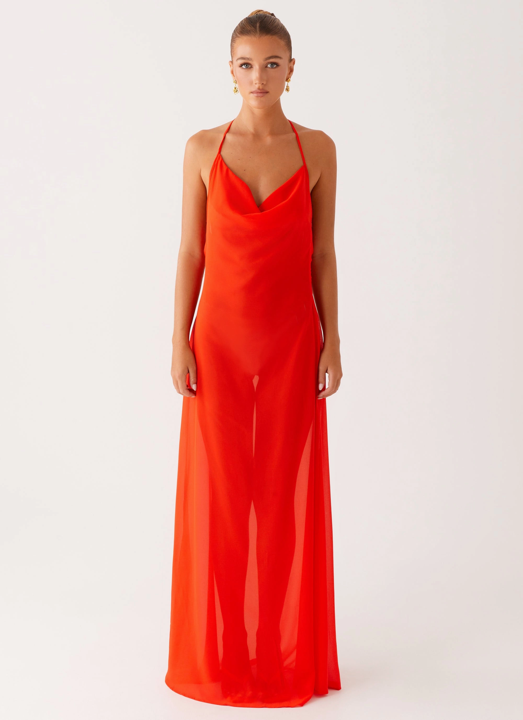 Clean Tone Fantasy Maxi Dress - Orange