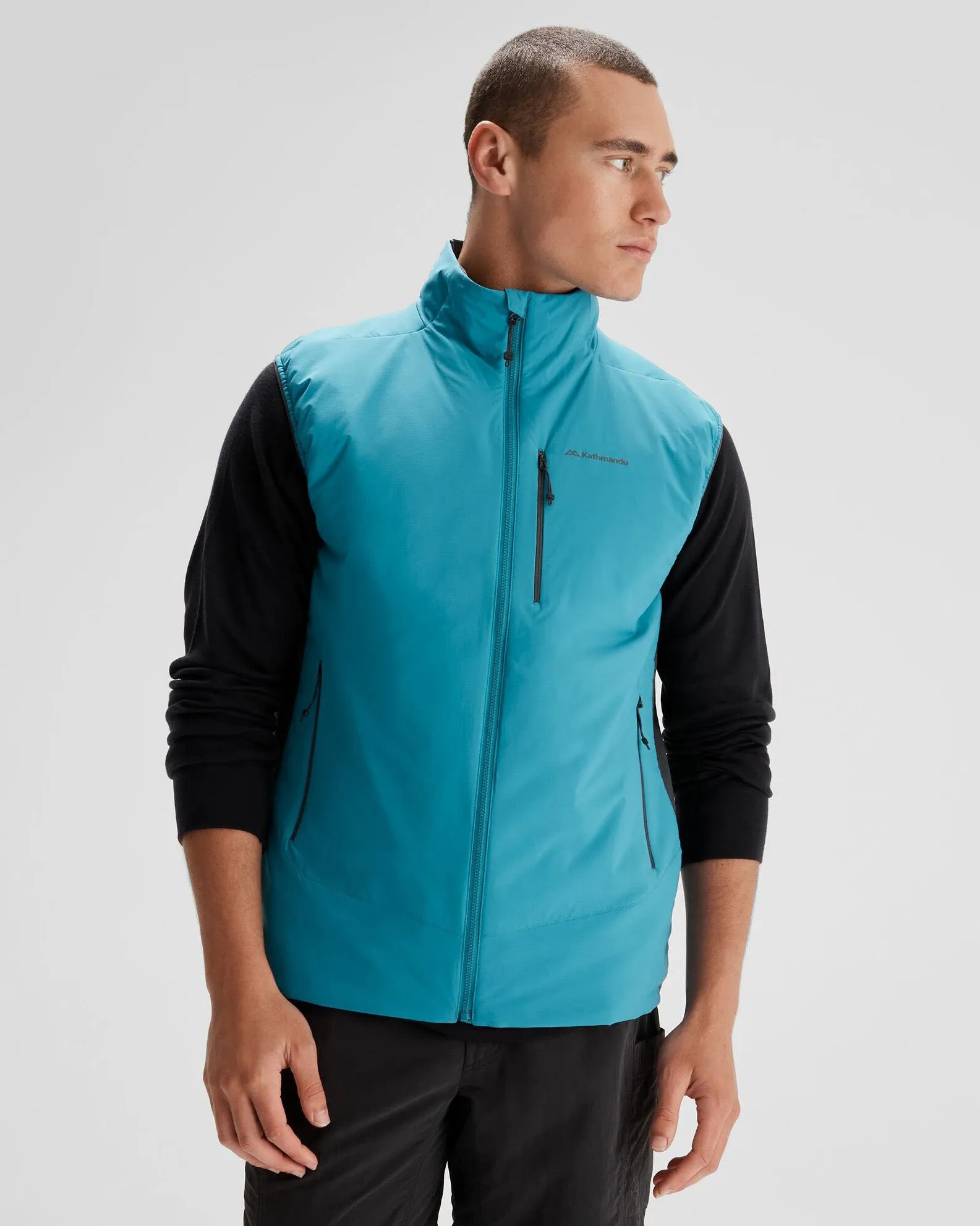 Single Buttons Expandable Side Gussets Men's Seeker PrimaLoft? Active Vest - Eddy
