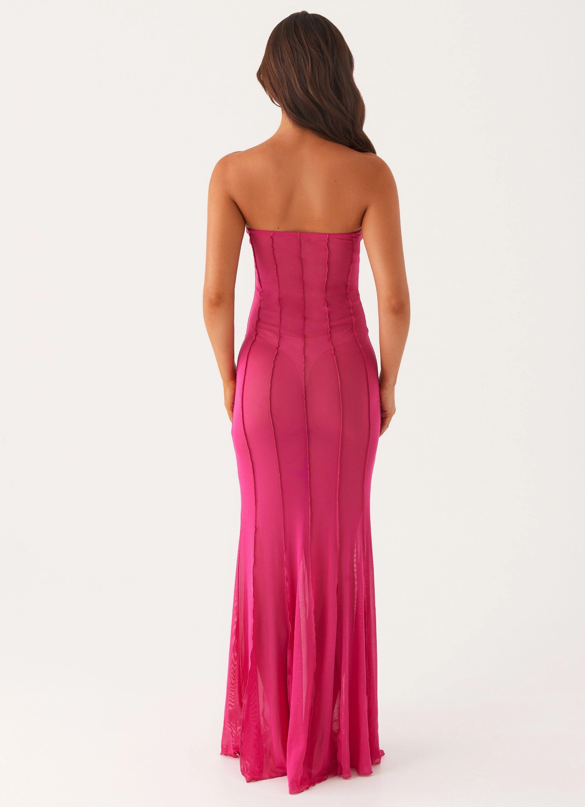Kennedy Maxi Dress - Fuchsia Delicate Edge Stylish Appearance