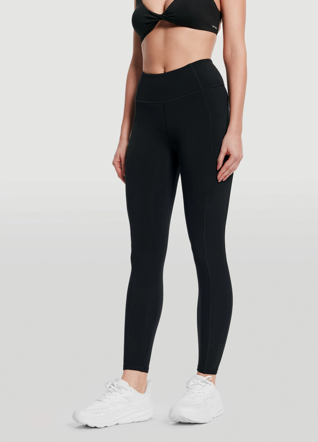Cycling Trip Minimalist Style High Stretch Side Pocket Leggings