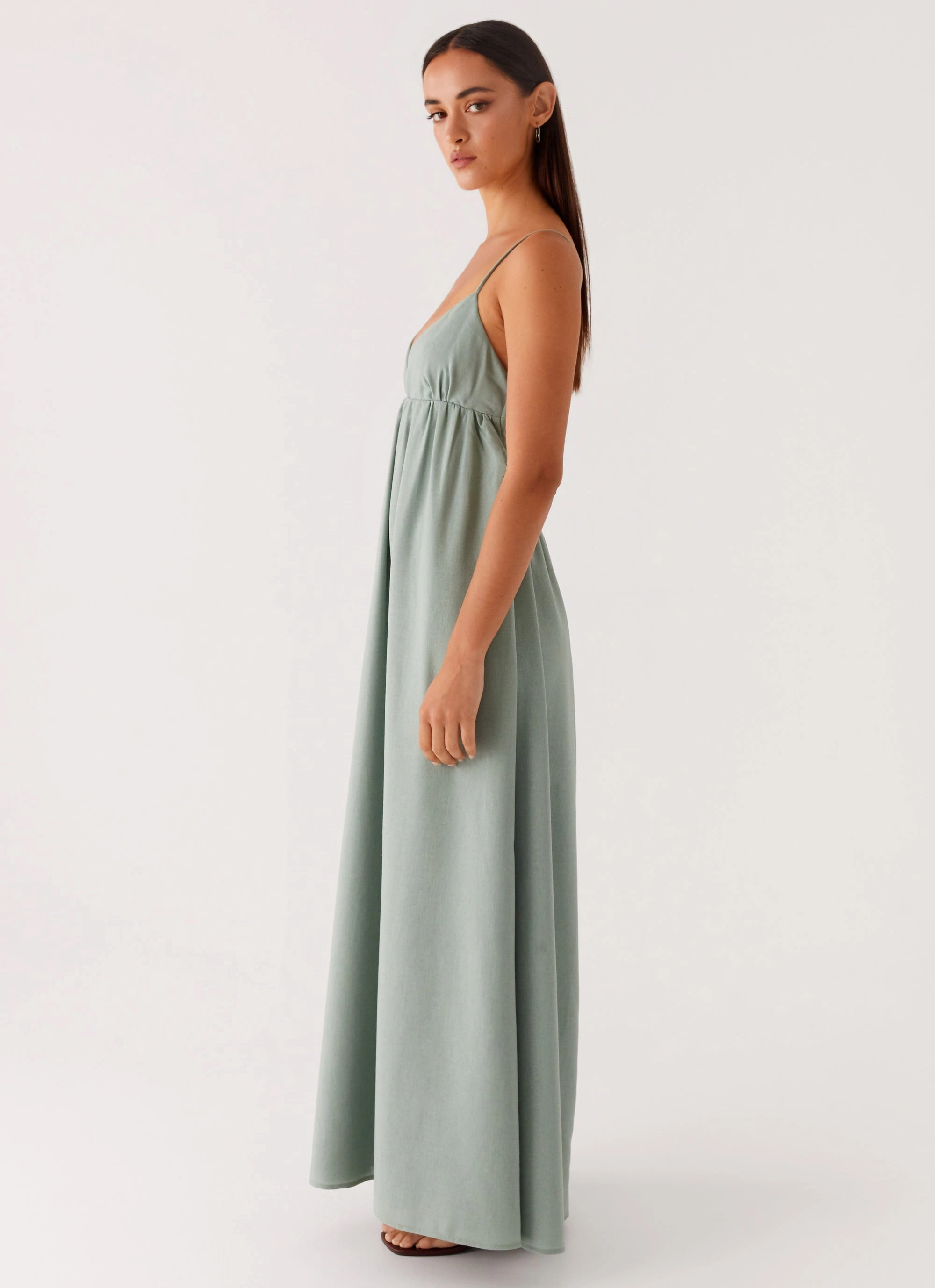Greer Maxi Dress - Sage Mature Glam Comfortable travel dress