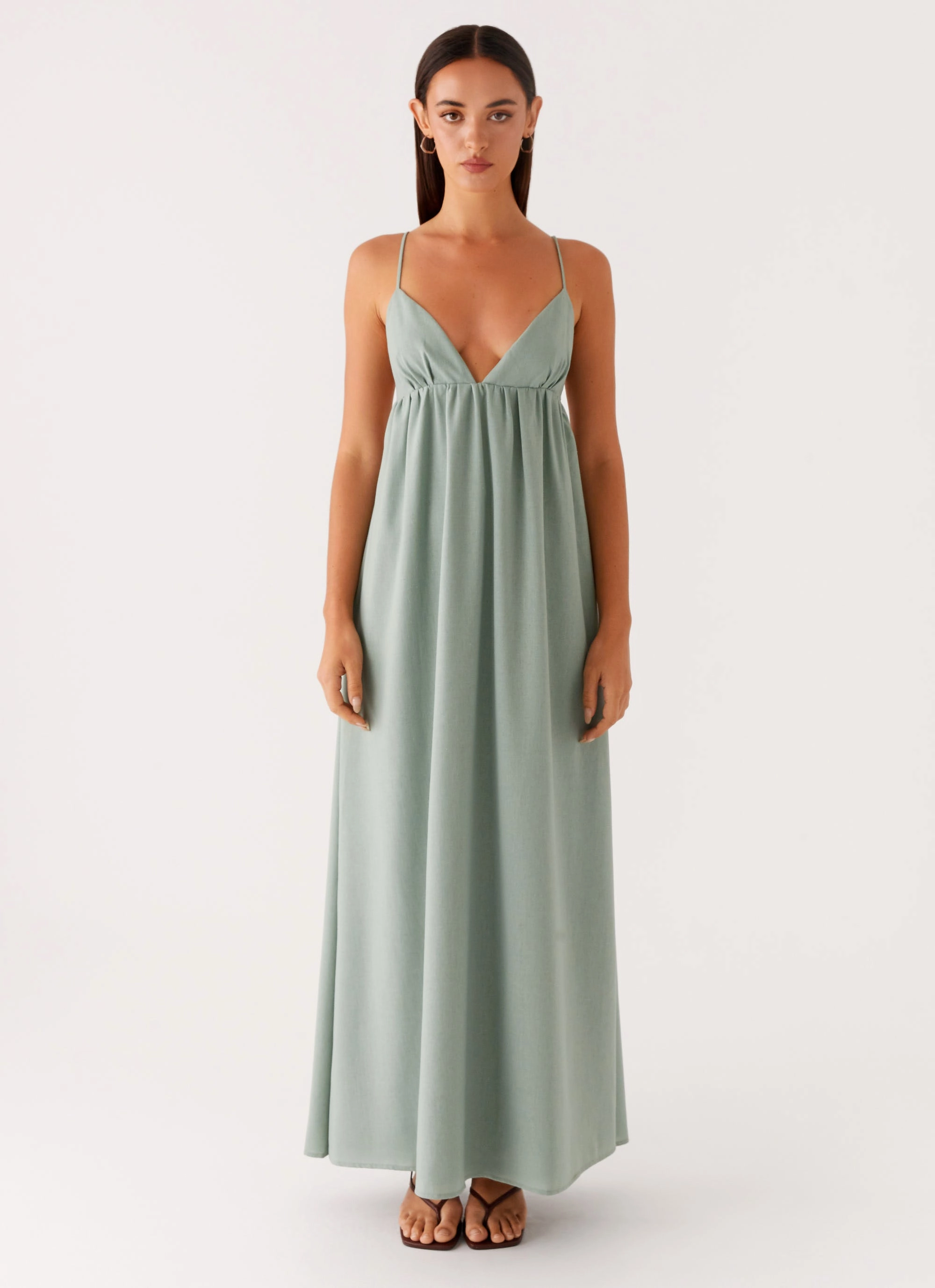 Greer Maxi Dress - Sage Summer Ready All Gender Fit