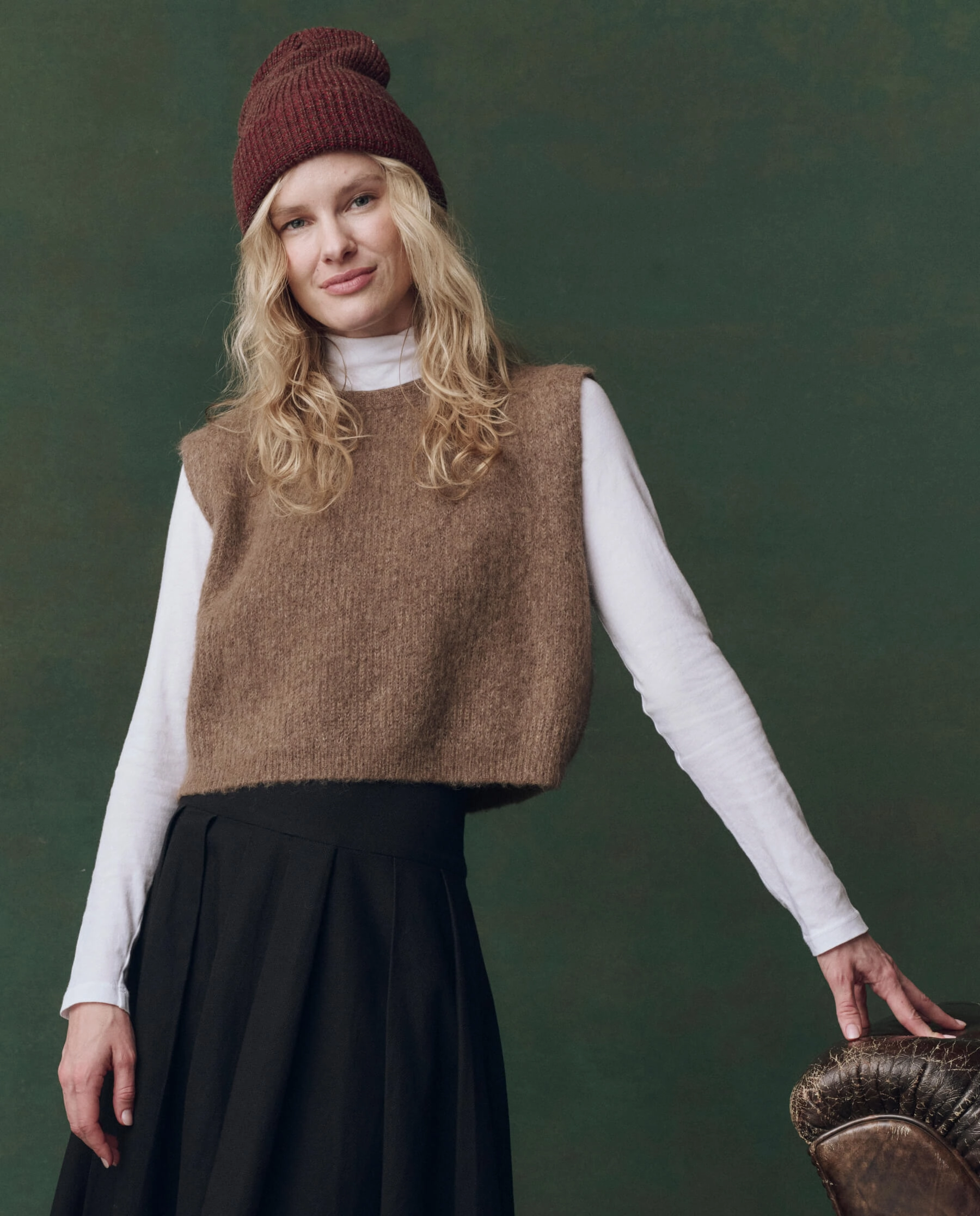 Static Reducing Finish The Brushed Melange Sweater. -- Doe