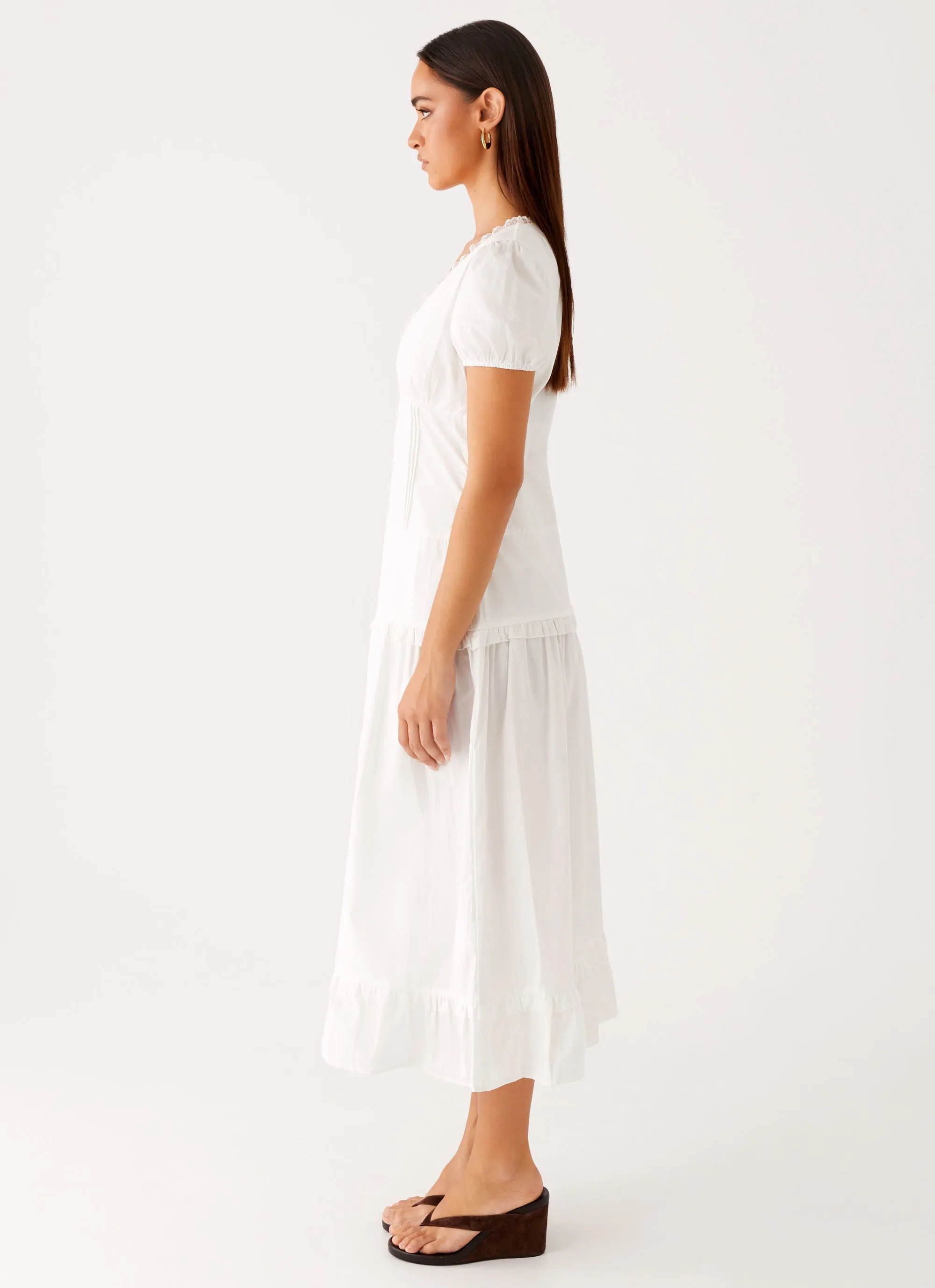 London Midi Dress - White Relax Piece