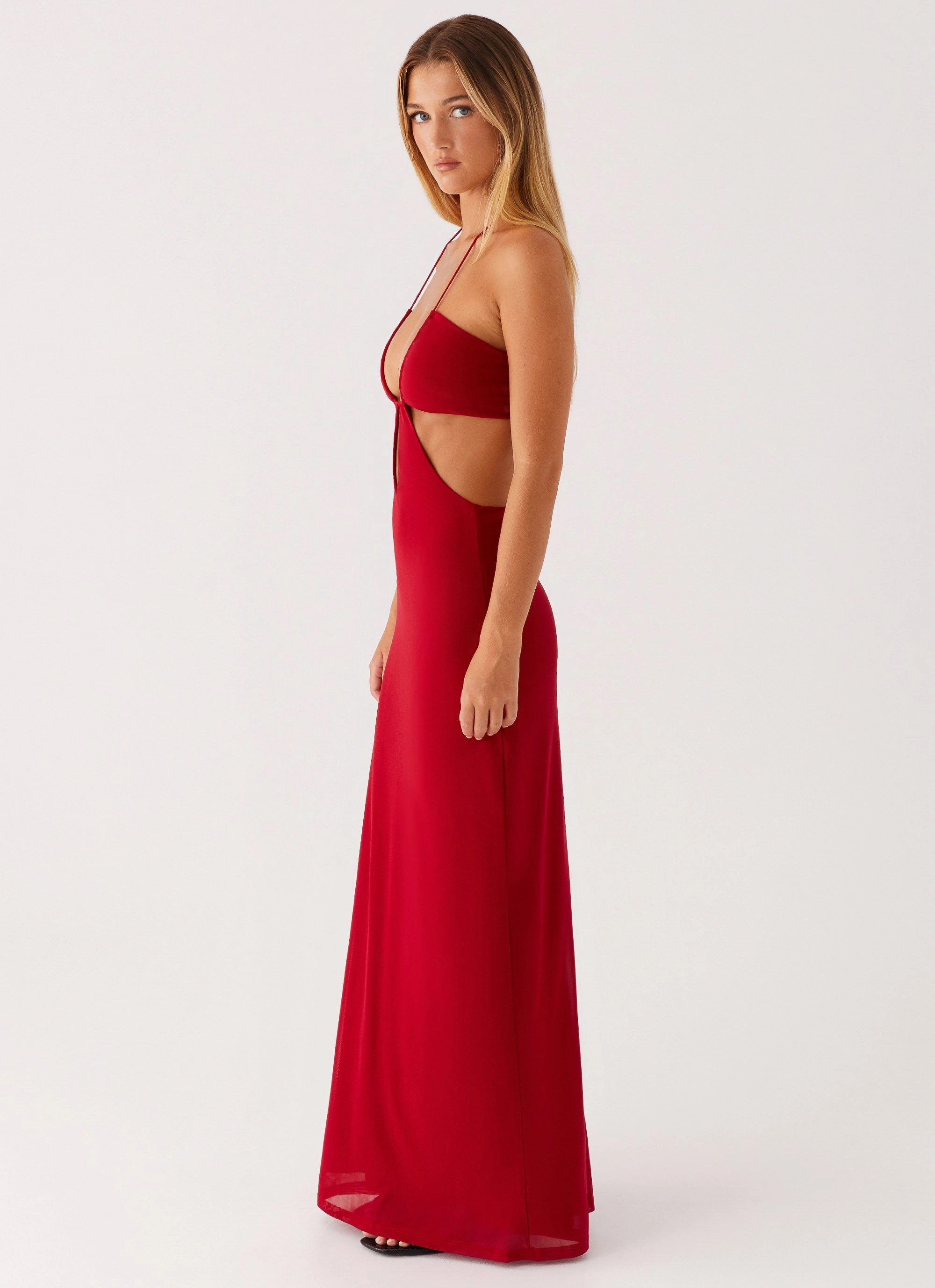 Shore Time Structured Fit Hallie Maxi Dress - Red