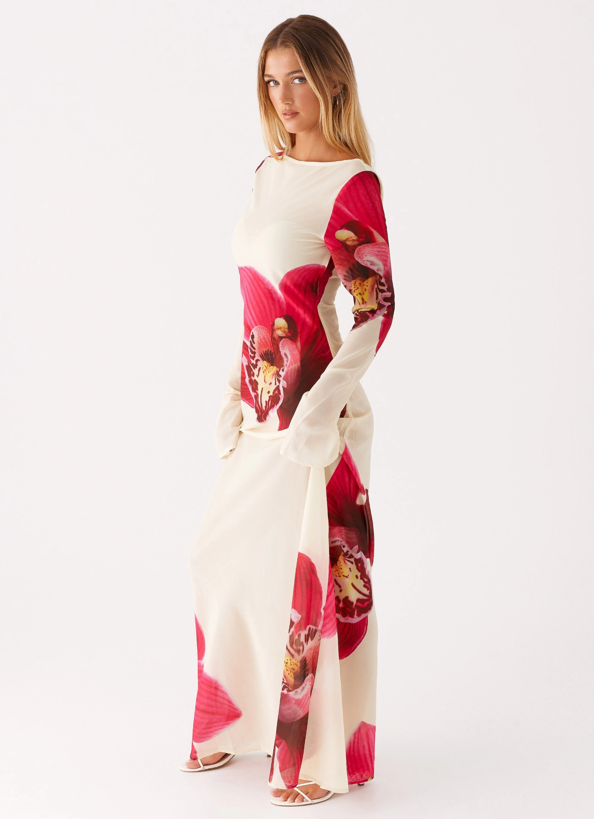 Fluid Cut Lorde Maxi Dress - Orchid Yellow