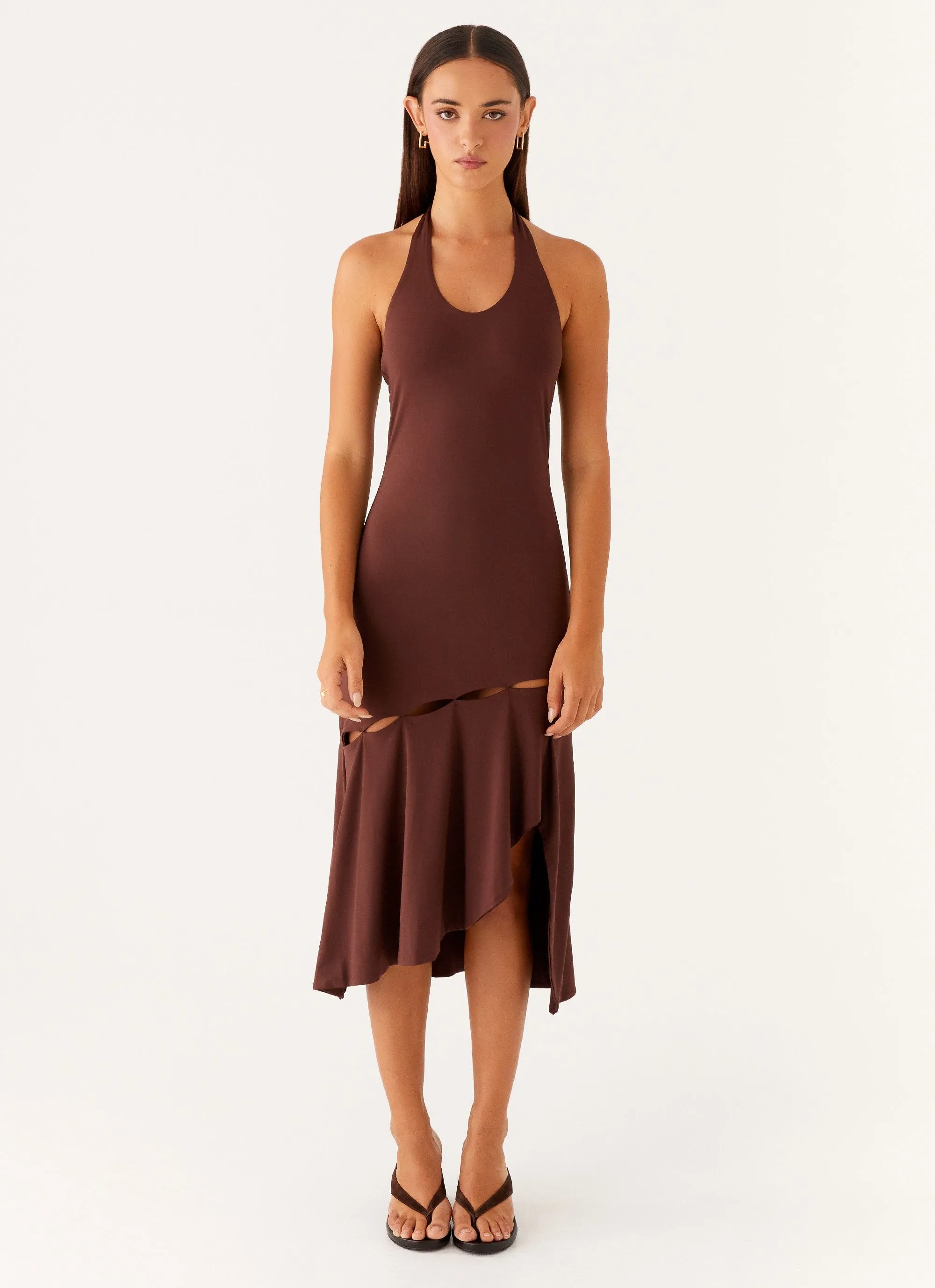 Fast Times Midi Dress - Chocolate Fresh Outfit